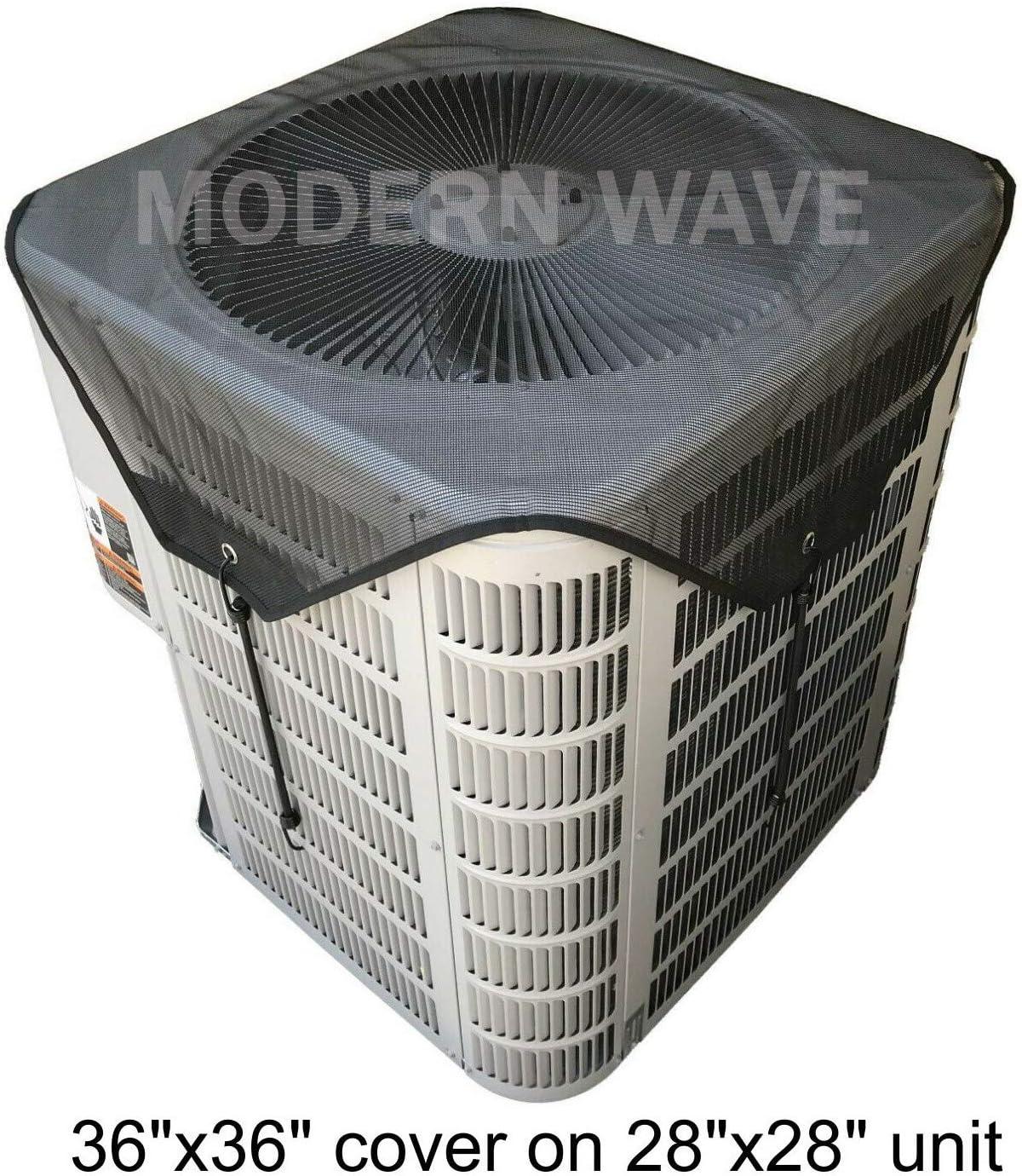 36" x 36" Black Mesh Air Conditioner Cover for Outdoor Units