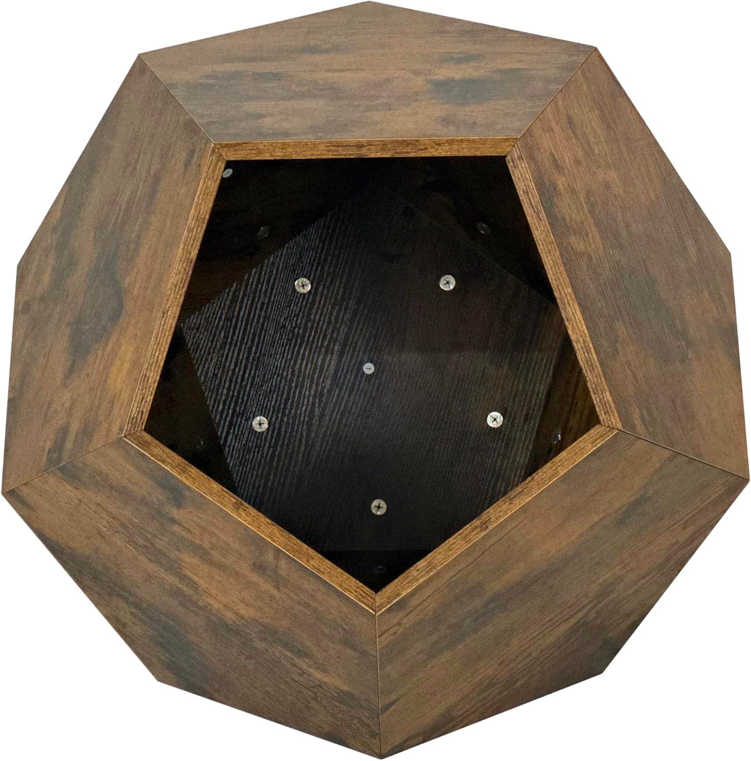 Vintage Cat Bed - Cat Condo Beds for Indoor Cats, Brew Braun Hardwood Brown Nightstand