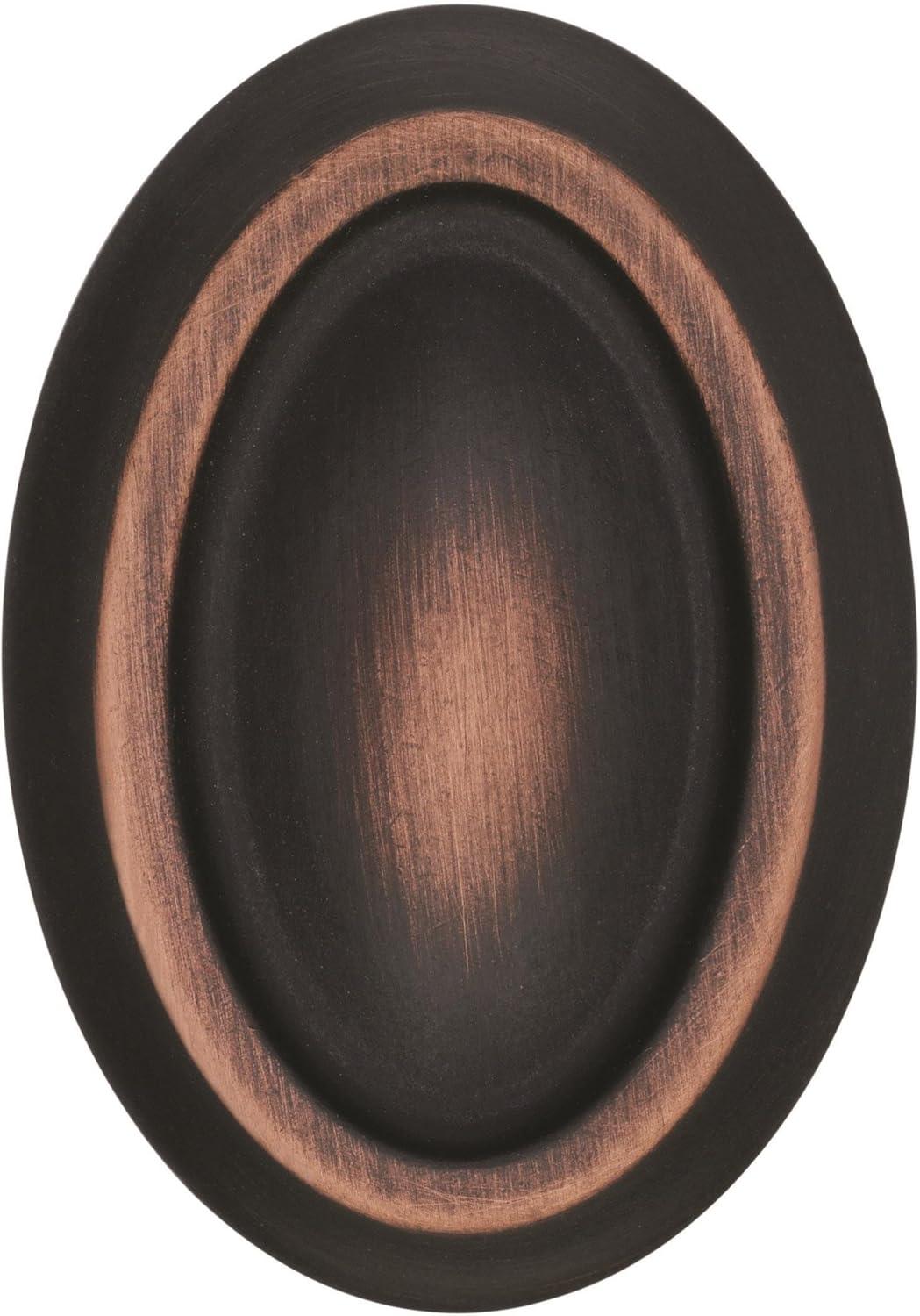 Manor Oil-Rubbed Bronze Oval Cabinet Knob with Mounting Hardware