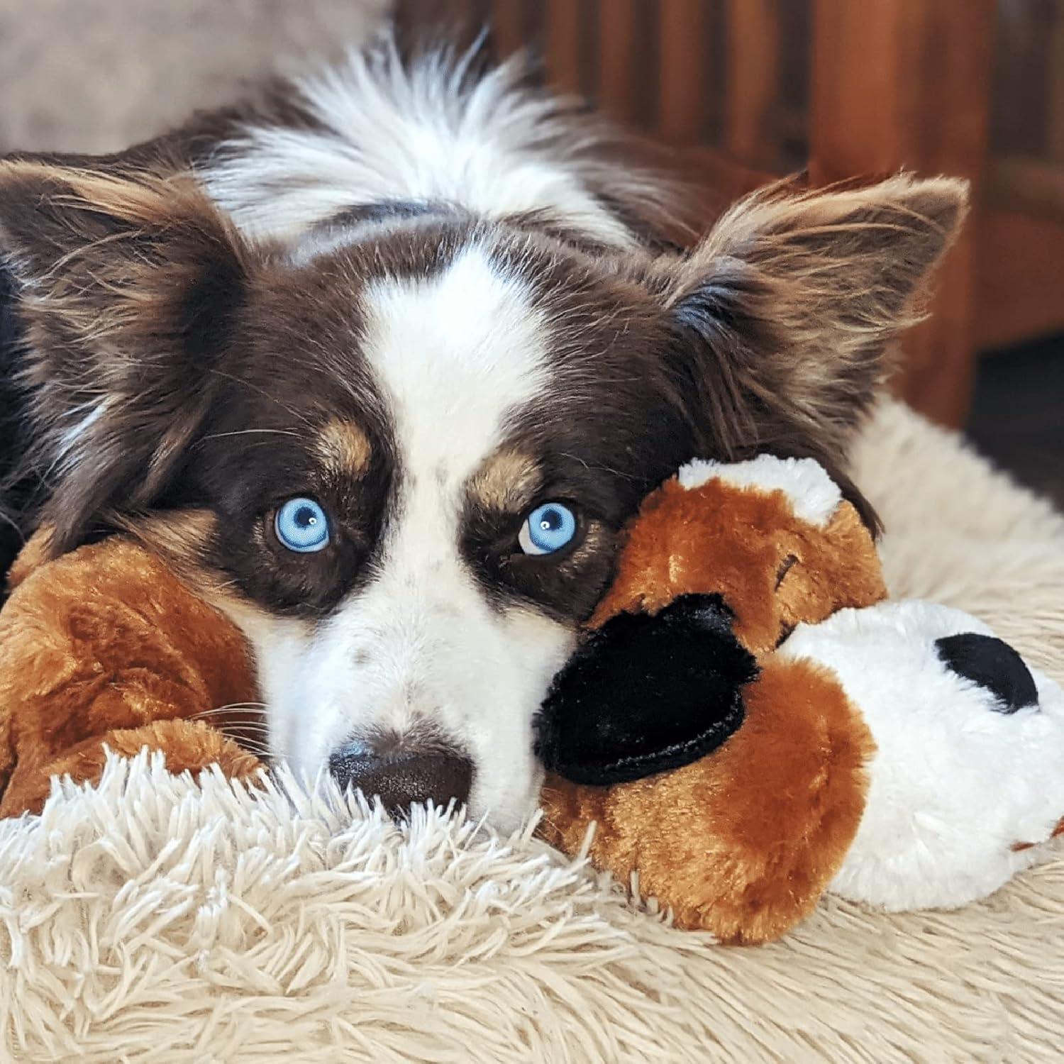 SmartPetLove Snuggle Puppy Behavioral Aid Toy, Brown and White