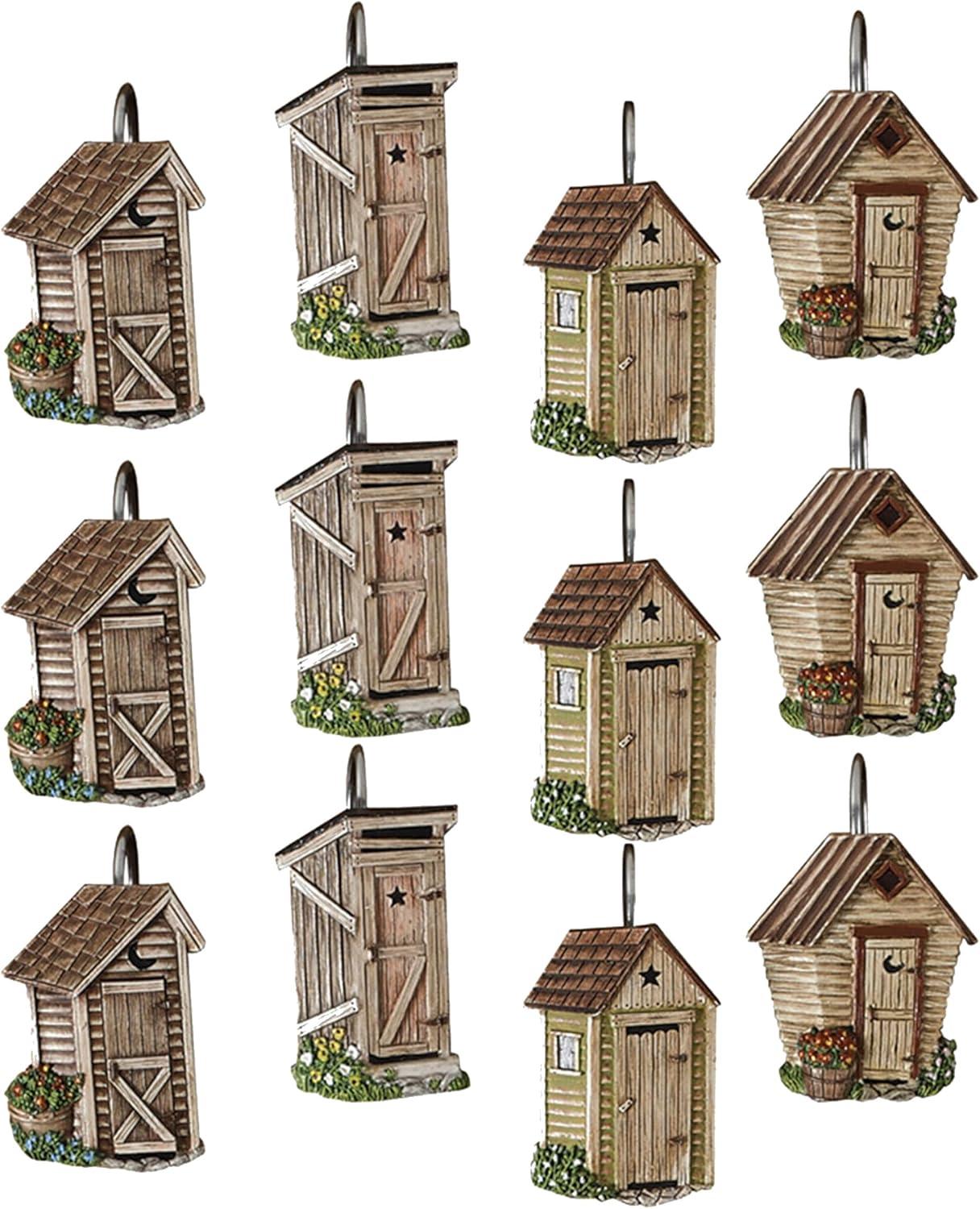 Park Designs Outhouse Shower Curtain Hooks