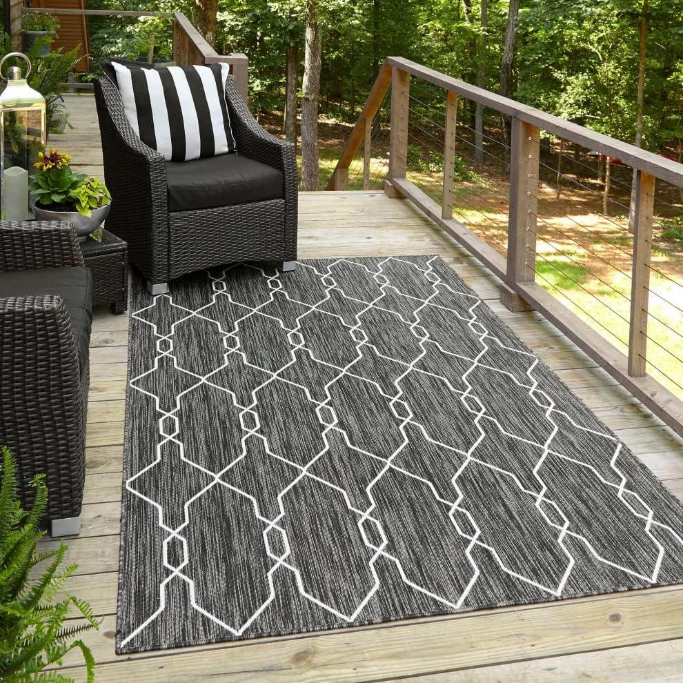 Unique Loom Outdoor Trellis Links Trellis Trellis Woven Area Rug