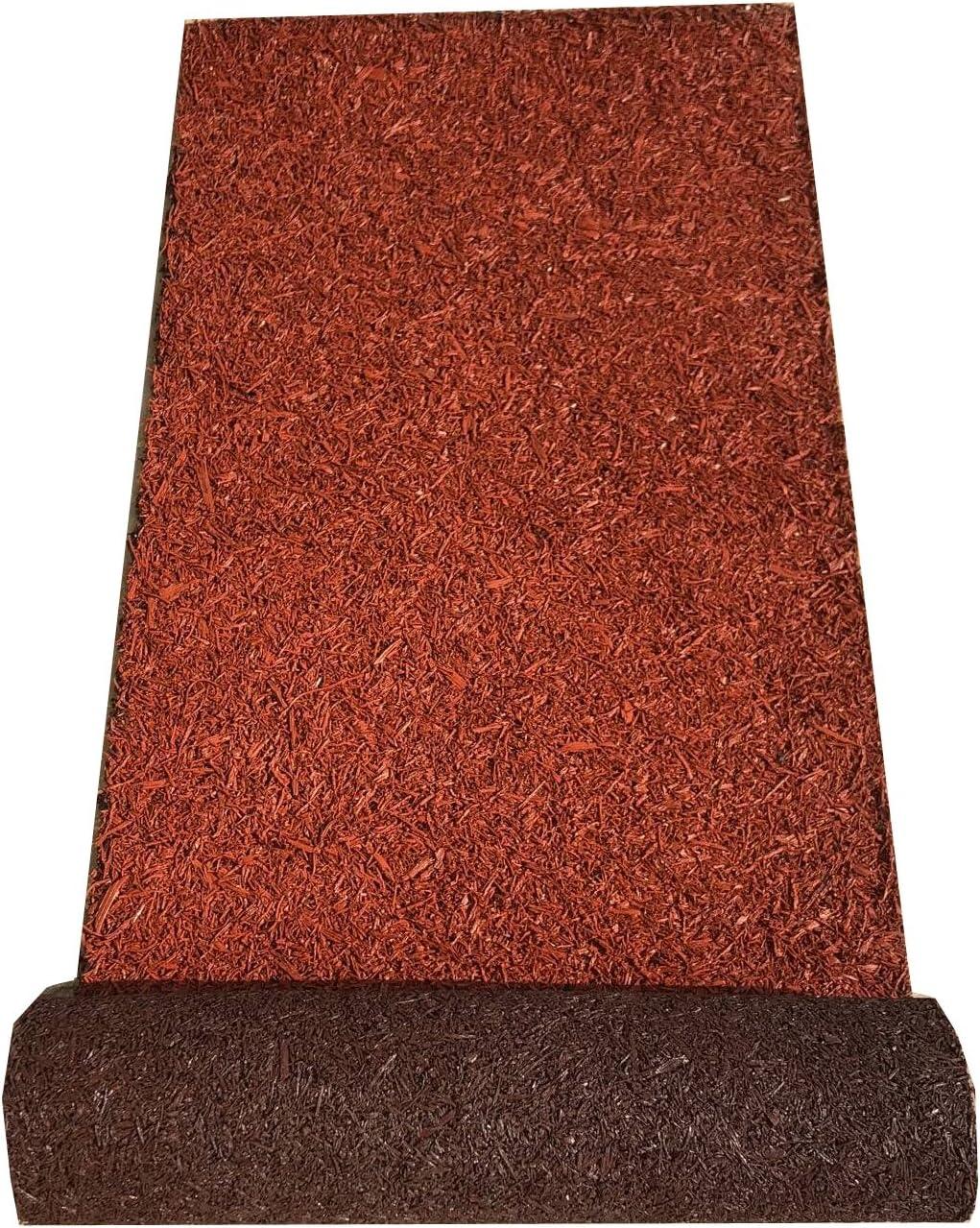 Backyard Expressions Reversible Rubber Mulch Pathway, 72" x 24" x 2/3" , Brown or Red