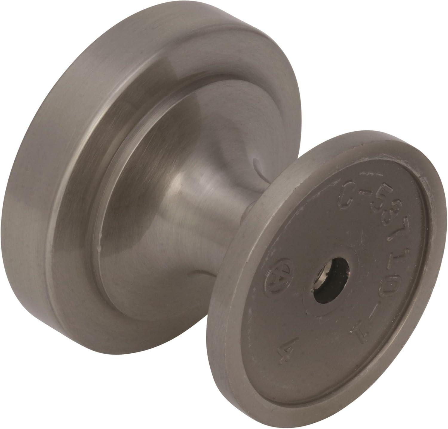 Brushed Satin Nickel Round Industrial Cabinet Knob