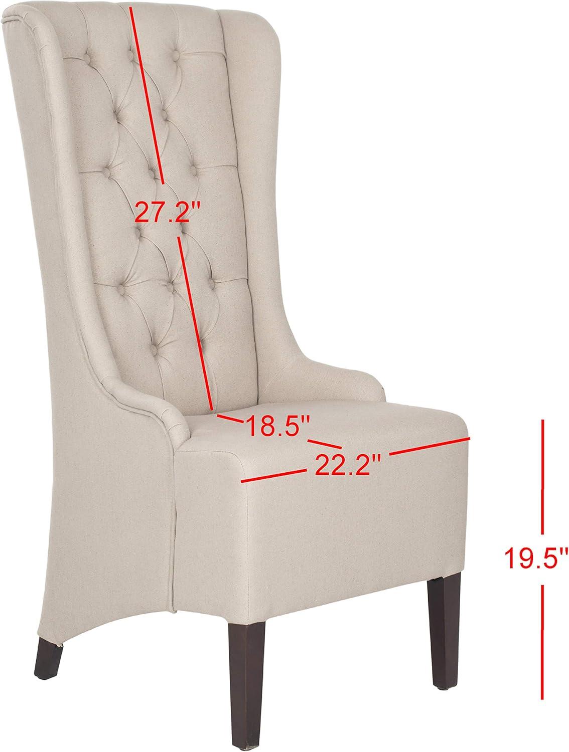 Becall 20"H Dining Chair - Taupe - Safavieh