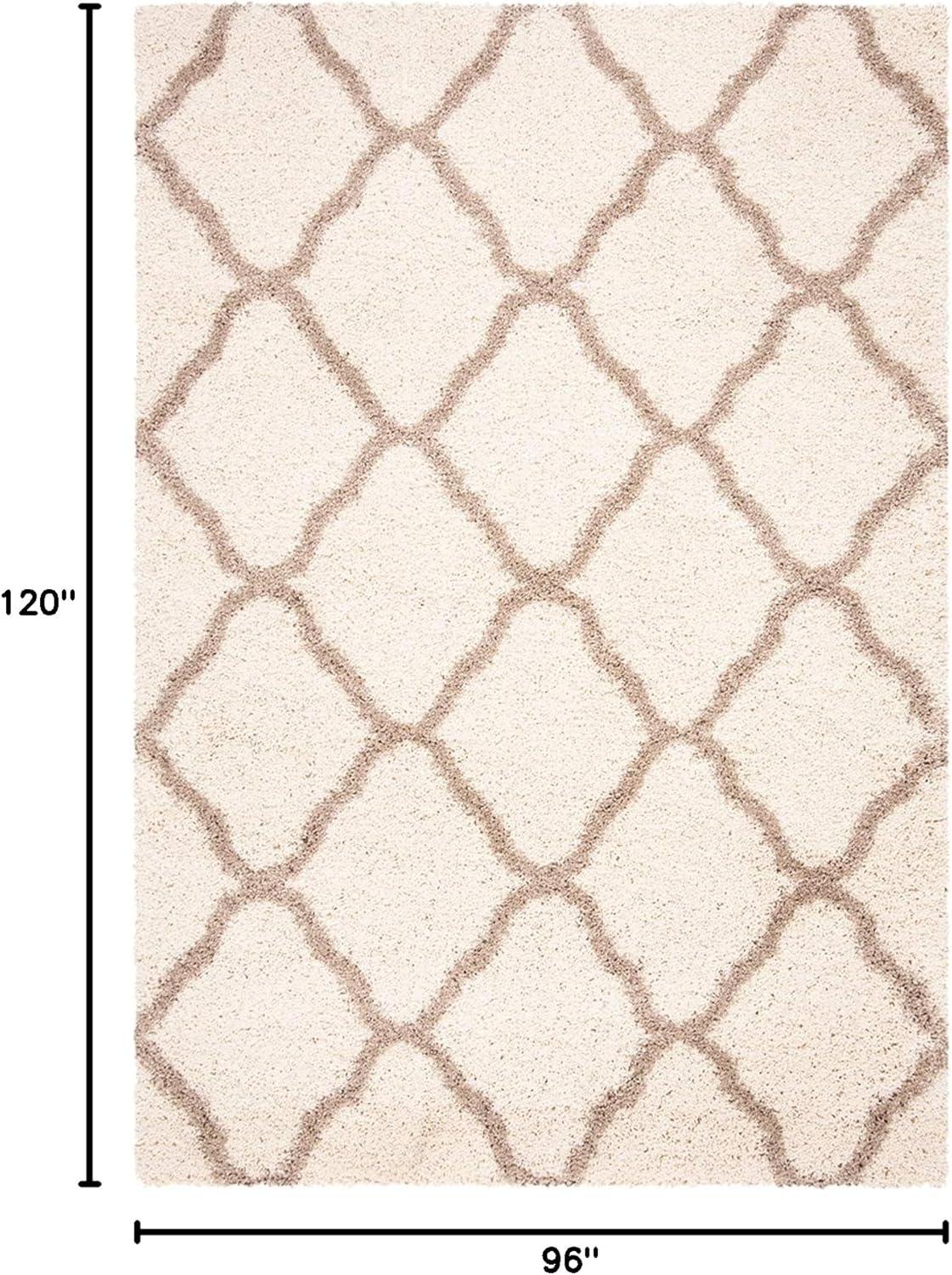 Dallas Shag SGD257 Power Loomed Indoor Area Rug - Ivory/Beige - 8'x10' - Safavieh.