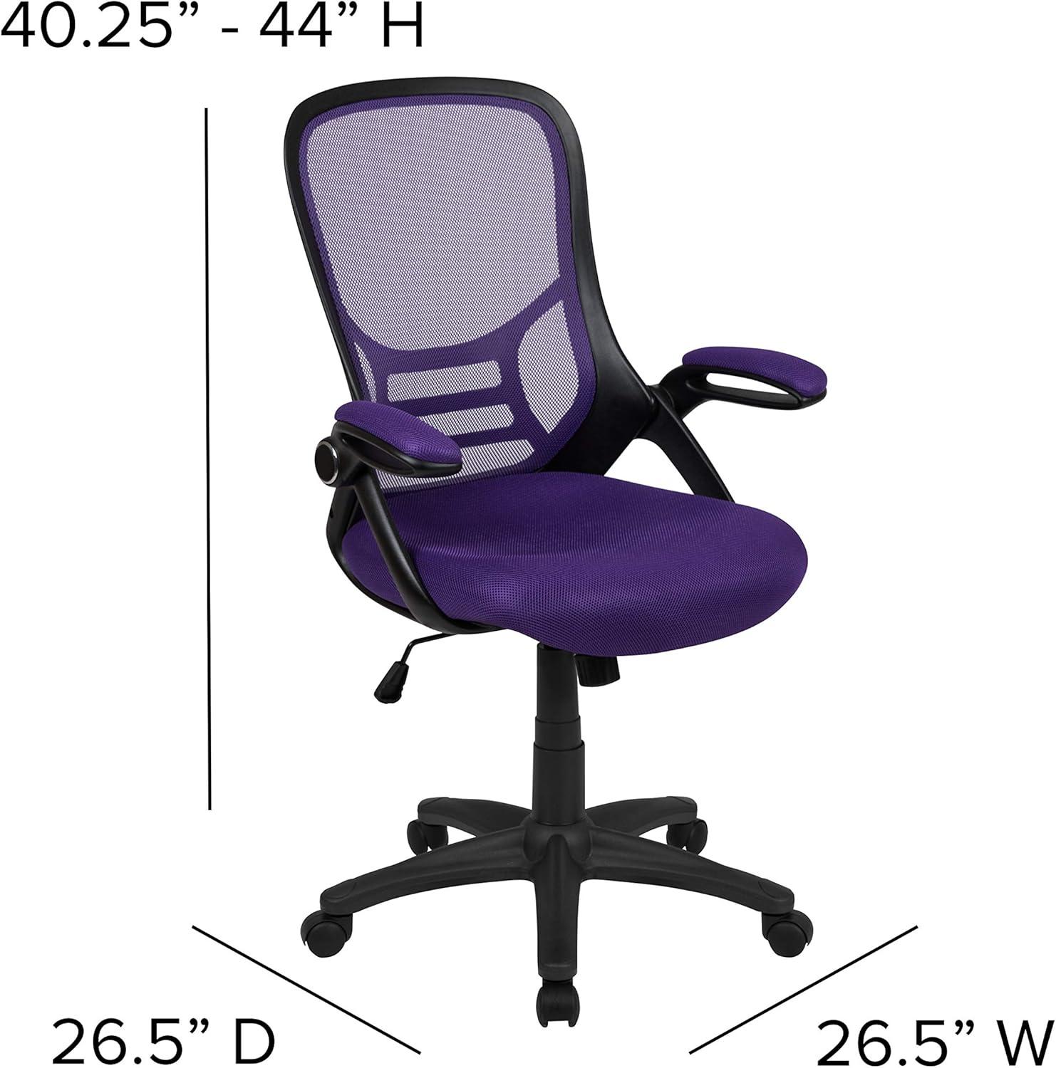 Flash Furniture Cappello High-Back Mesh Swivel Ergonomic Office Chair with Flip-Up Arms