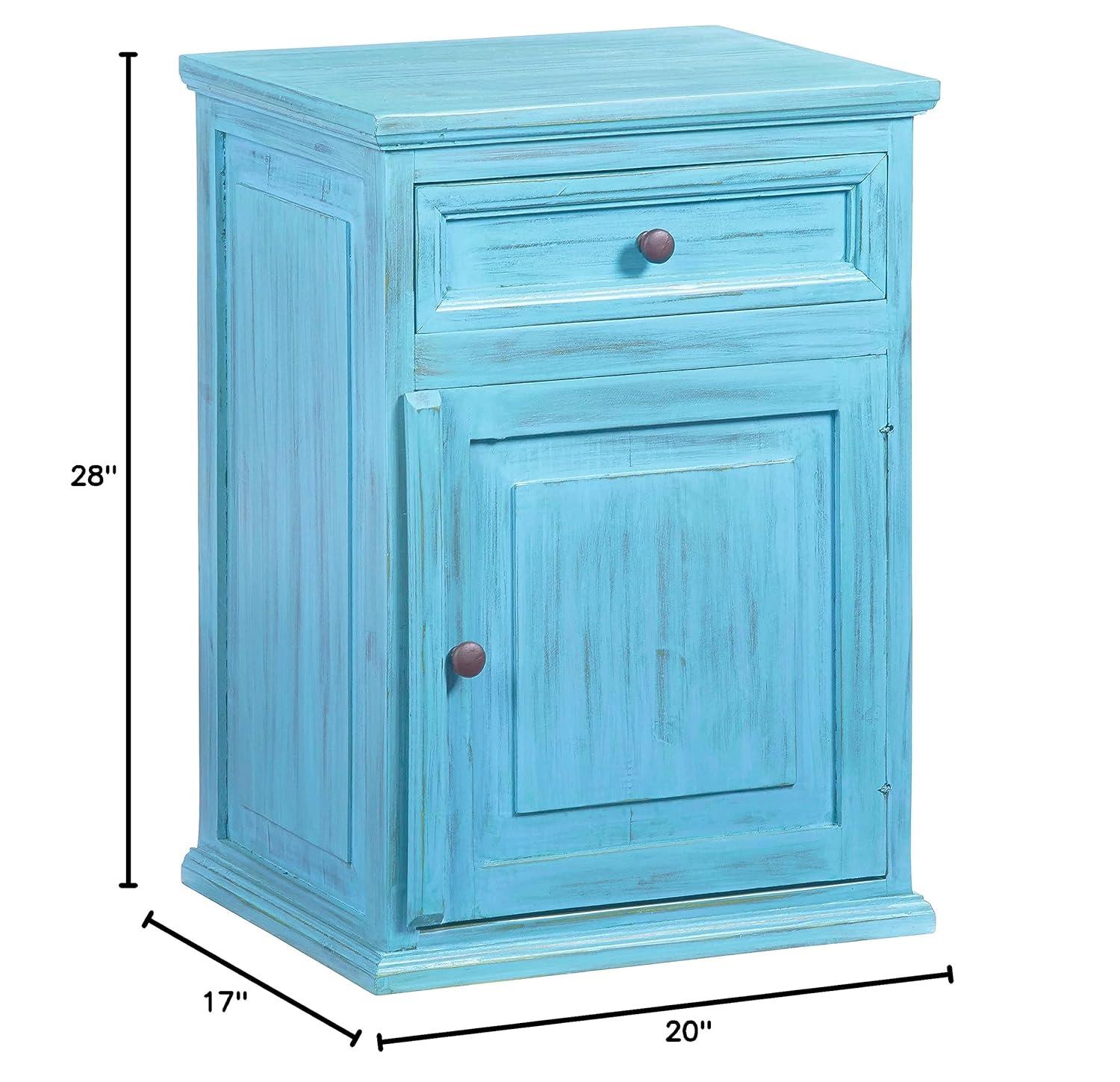 Liza Antique Turquoise Nightstand