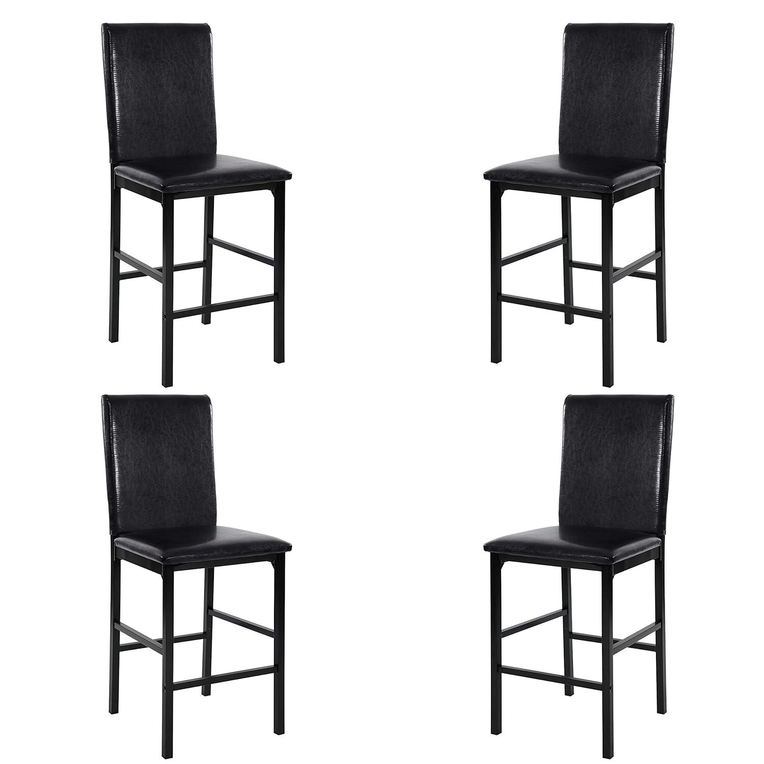 Hokku Designs Metal Frame Counter Height Chairs Set Of 4