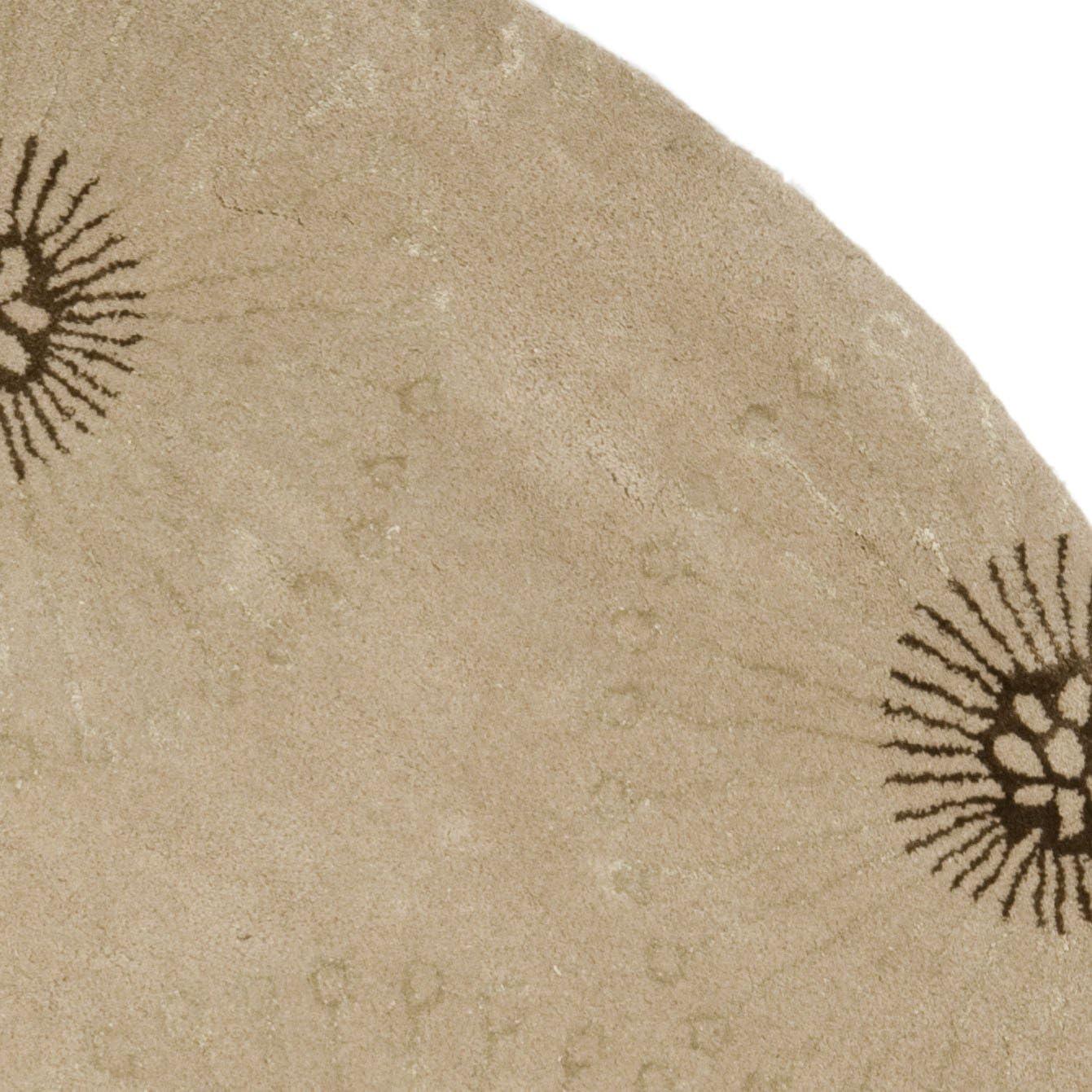 Soho SOH821 Hand Tufted Area Rug - Beige/Brown - 6' Round - Safavieh.