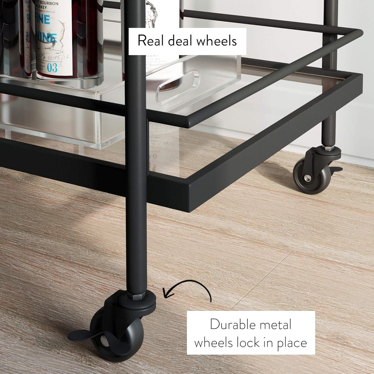 Paulette Metal Bar Cart