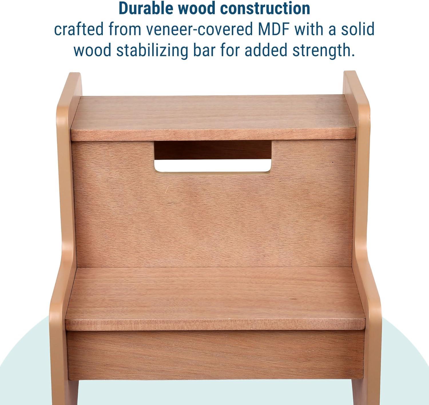 Classic Oak MDF 2-Step Stool