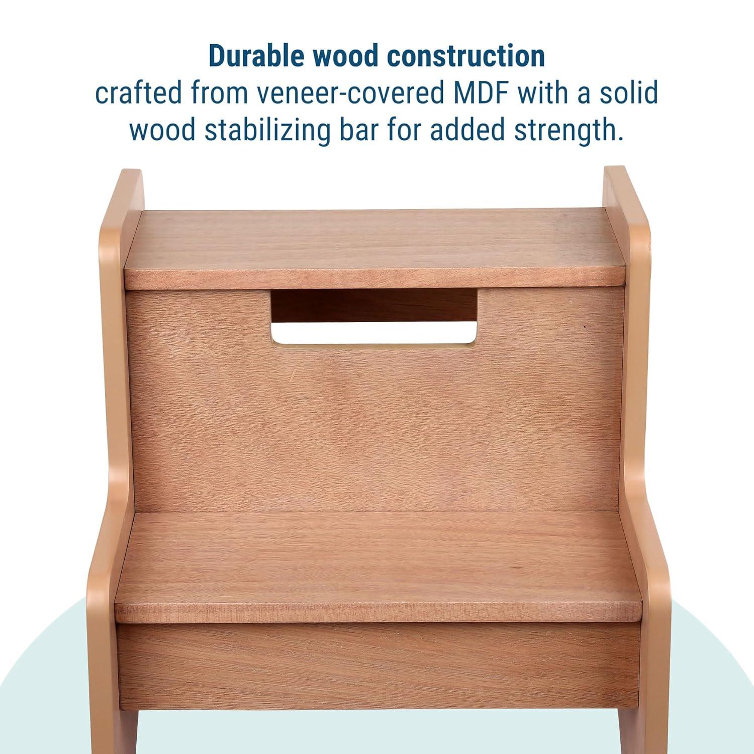 Classic Oak MDF 2-Step Stool