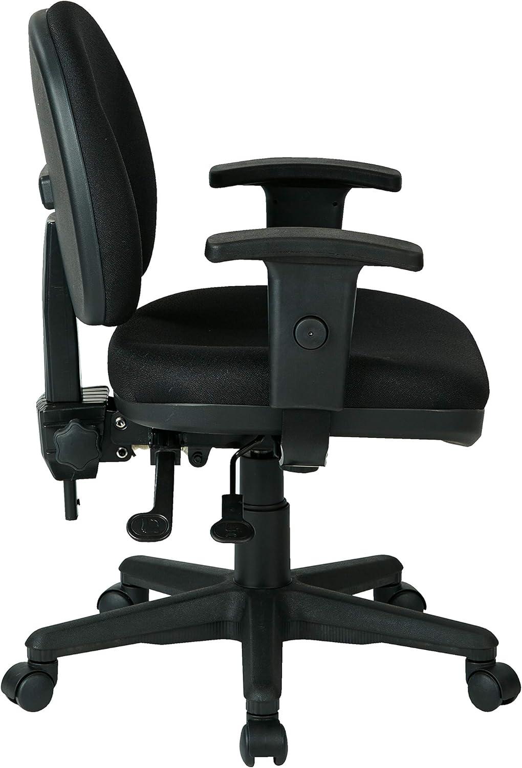 Icon Black Ergonomic Executive Office Chair with Adjustable Arms