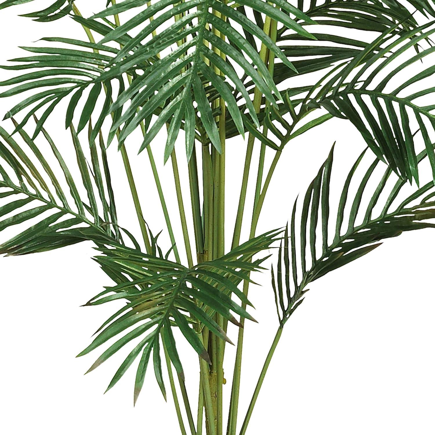 Nearly Natural 7' Paradise Palm: Indoor Faux Polyester Palm with Plastic Pot, No Assembly Required