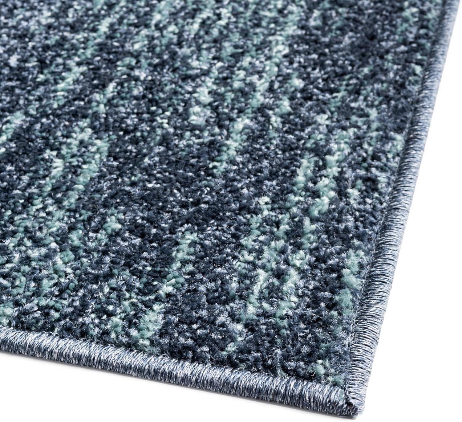 Unique Loom Autumn Collection Area Rug - Providence (9'  x 12' Rectangle Blue Gray/Light Brown)