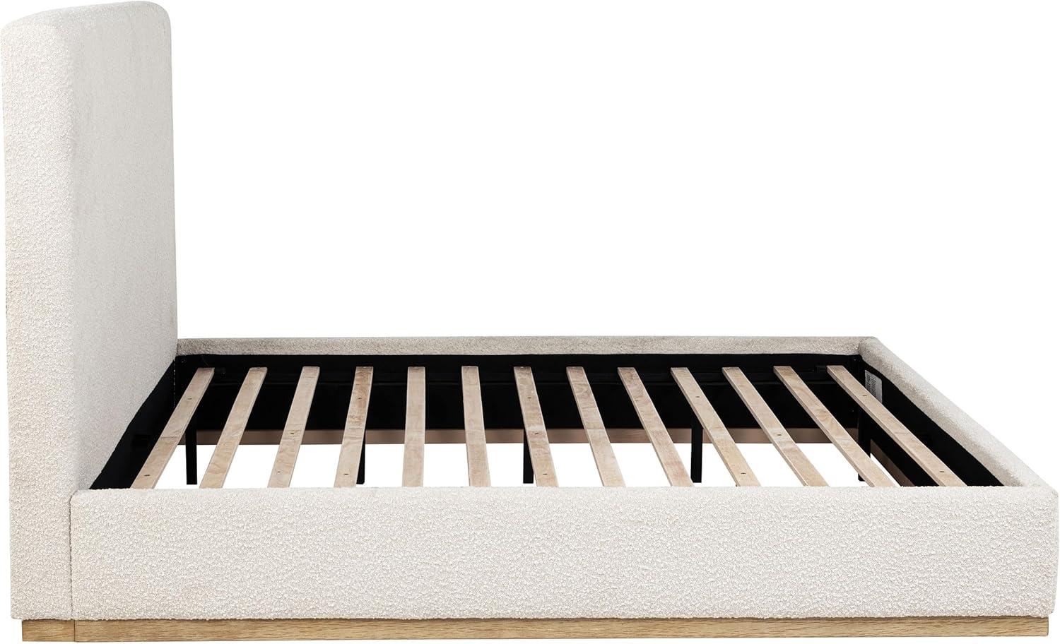 Coaster Knox Transitional Fabric Upholstered Eastern King Platform Bed Cream