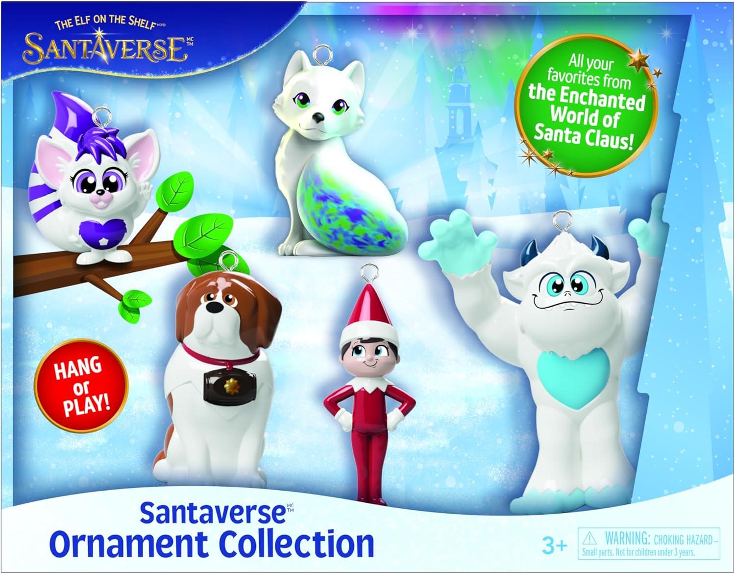 The Elf on the Shelf Santaverse Plastic Ornament Set