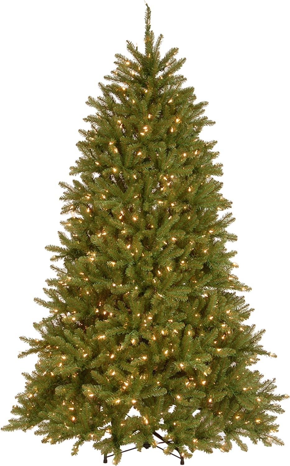 6.5ft Pre-lit Dunhill Fir Artificial Christmas Tree LED Dual Color Lights - National Tree Company