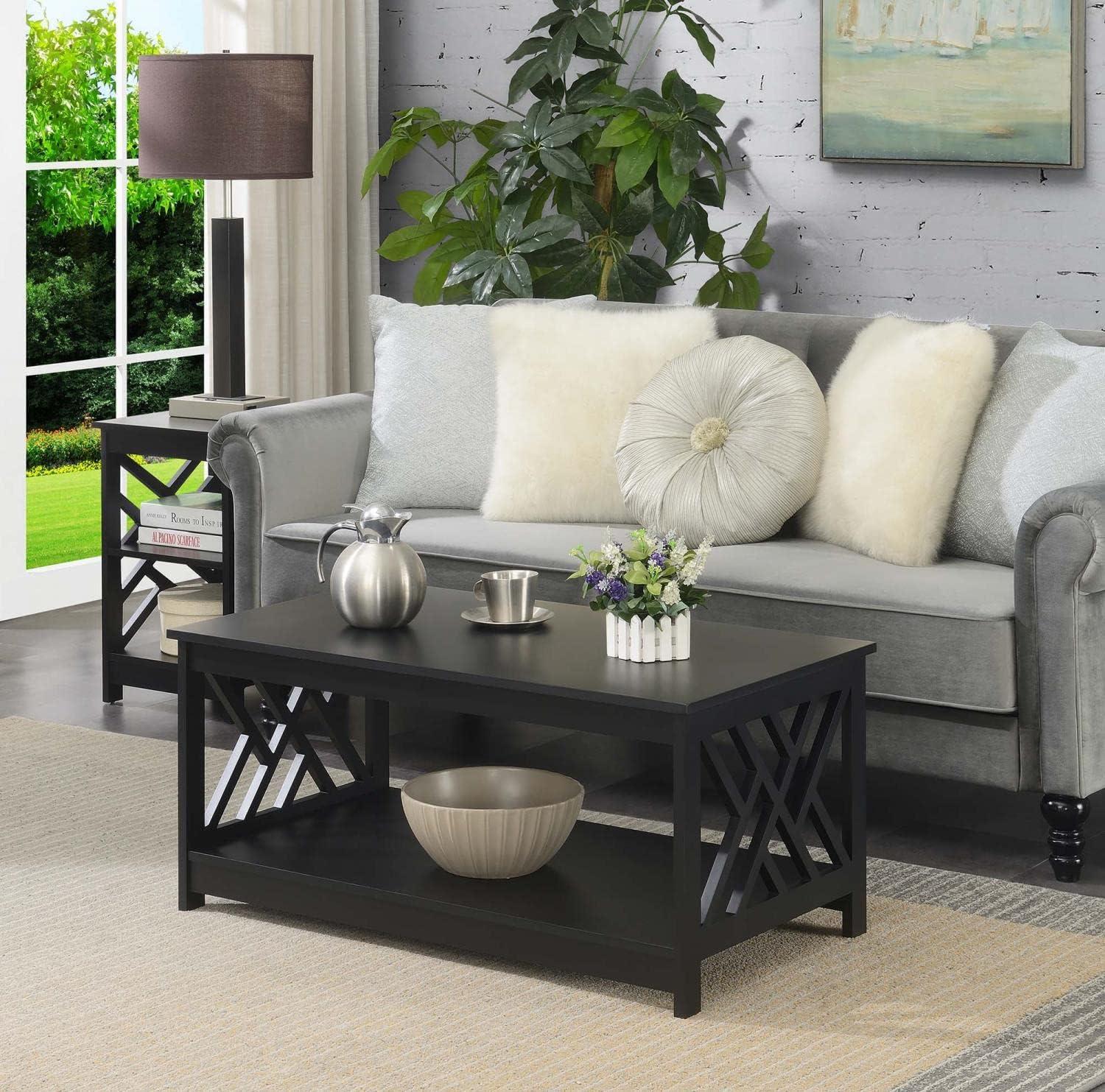 Convenience Concepts Titan Coffee Table with Shelf, Multiple Finishes