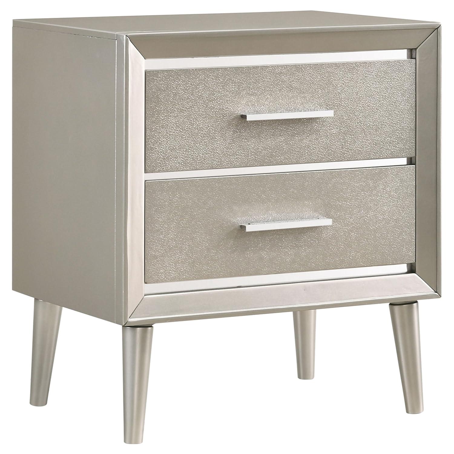 Coaster Company Metallic Sterling 2-Drawer, 23.4 inch