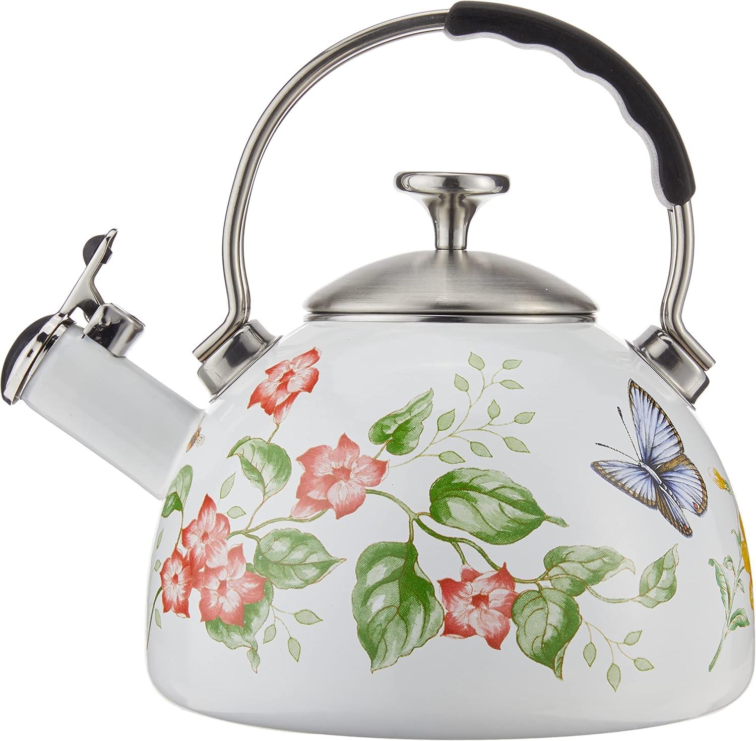 Lenox Butterfly Meadow Tea Kettle, Floral