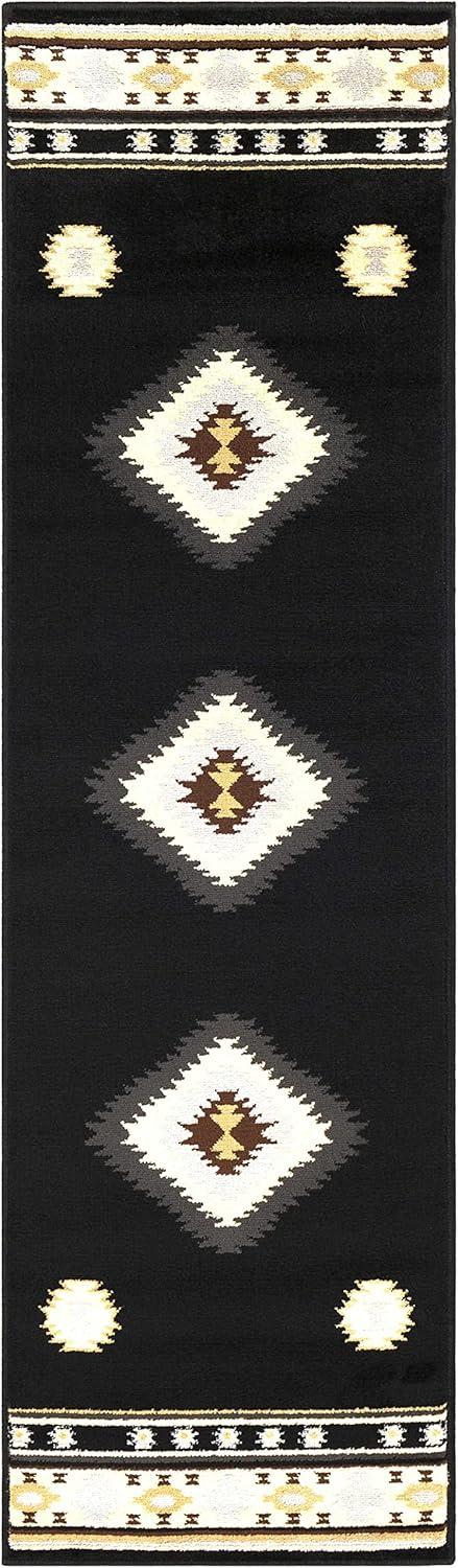 Hauteloom Rectangle Area Rug Black