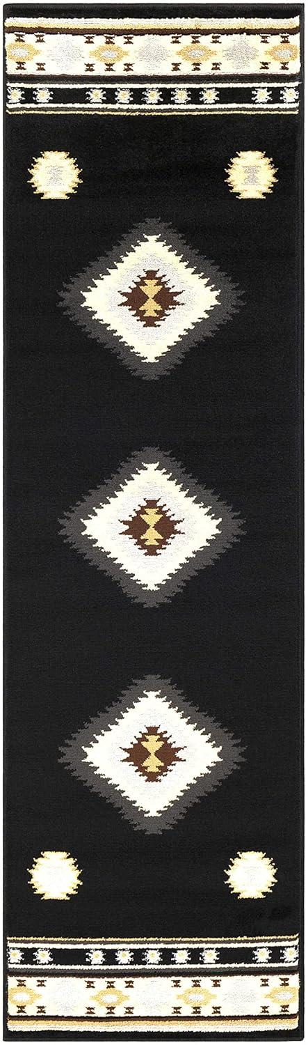 Hauteloom Rectangle Area Rug Black