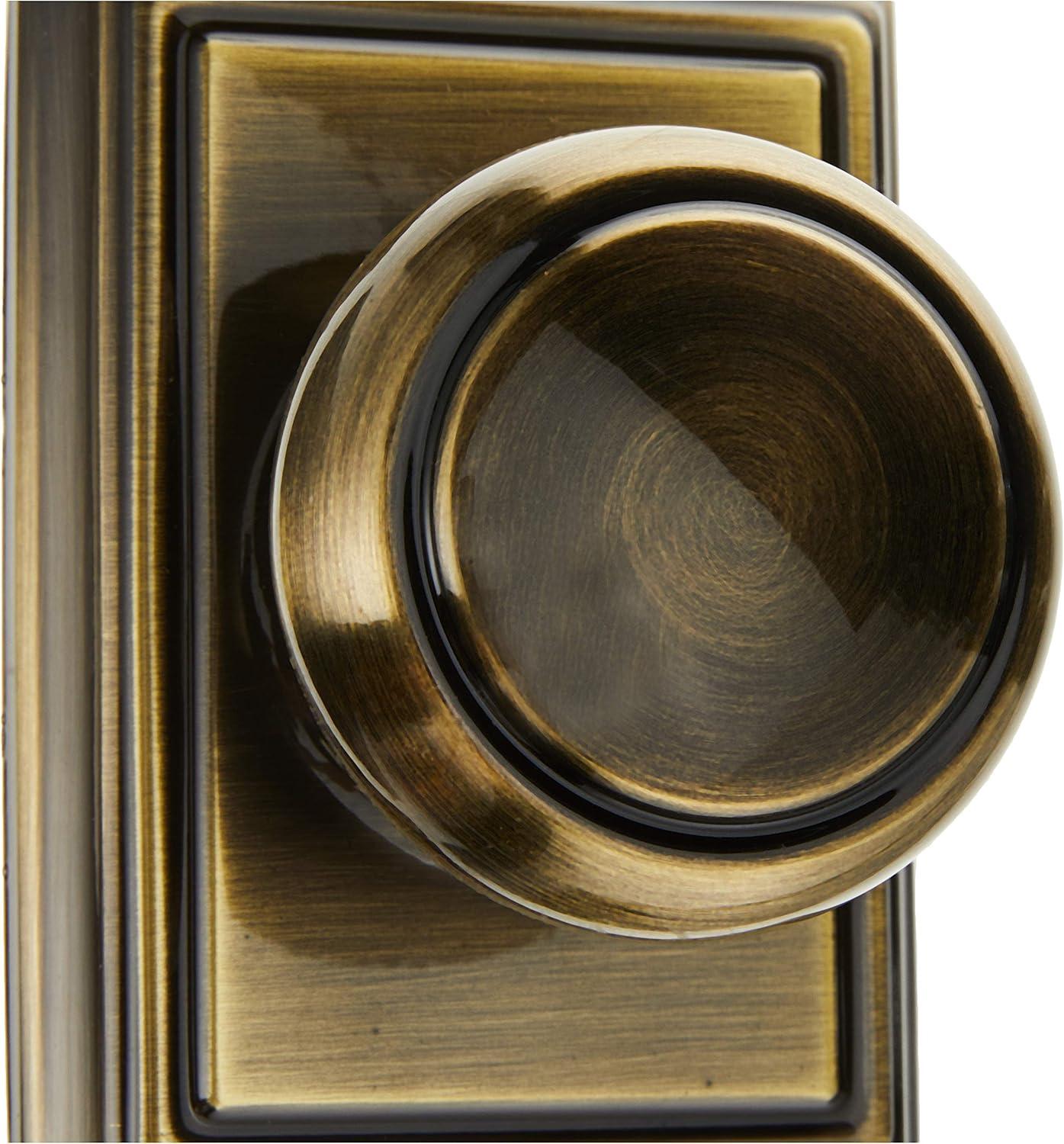 Andover Knob with Addison Trim Hall and Closet Lock