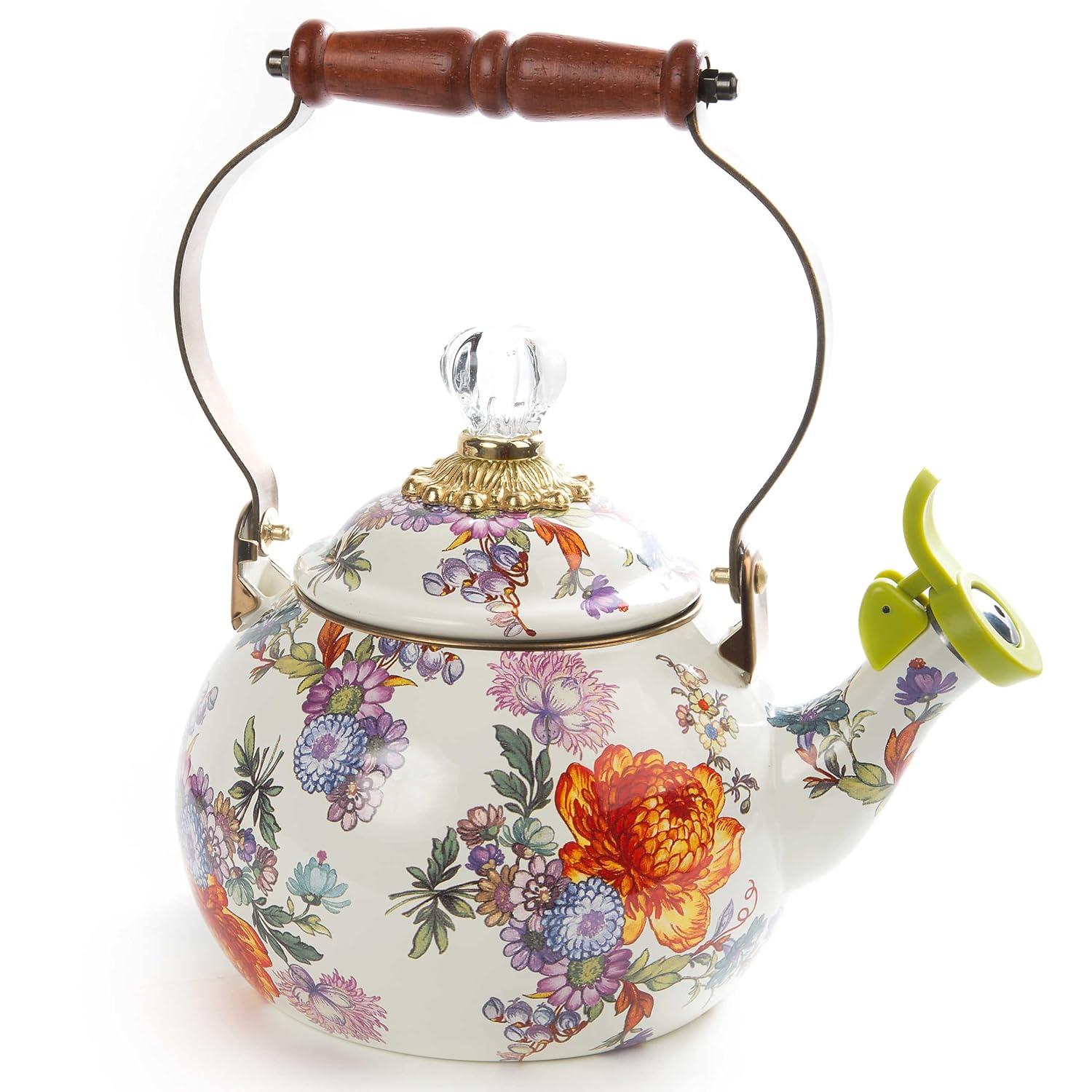 Flower Market Whistling Tea Kettle