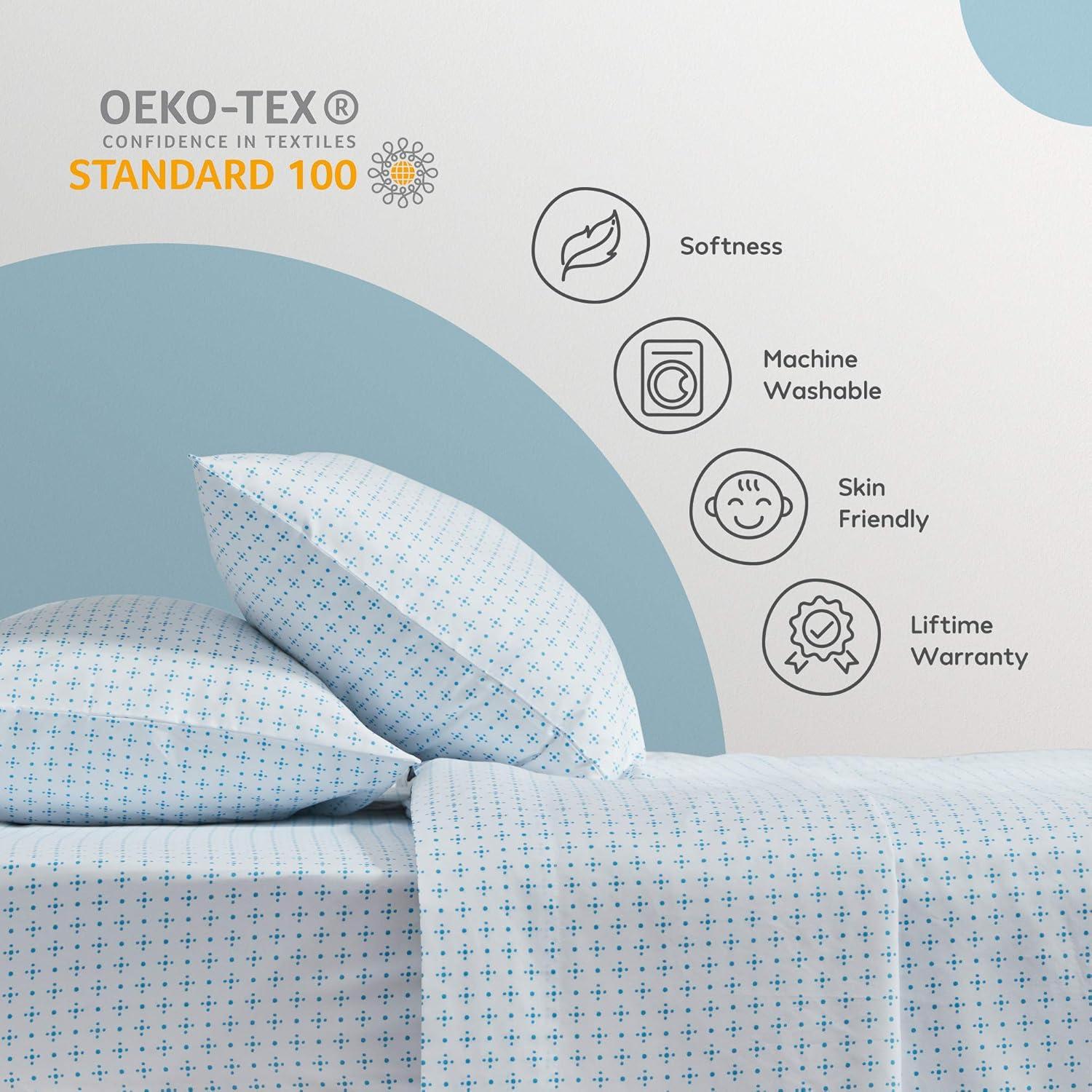 Microfiber Geometric Sheet Set