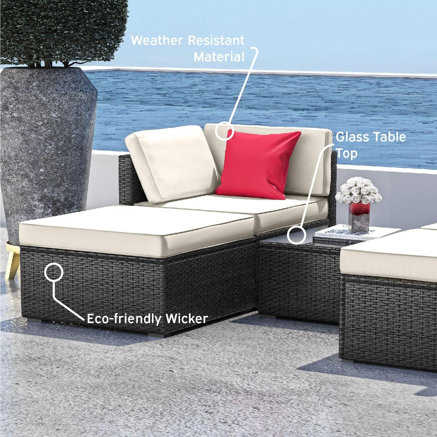 Slunce 4 - Person Outdoor Seating Group with Cushions