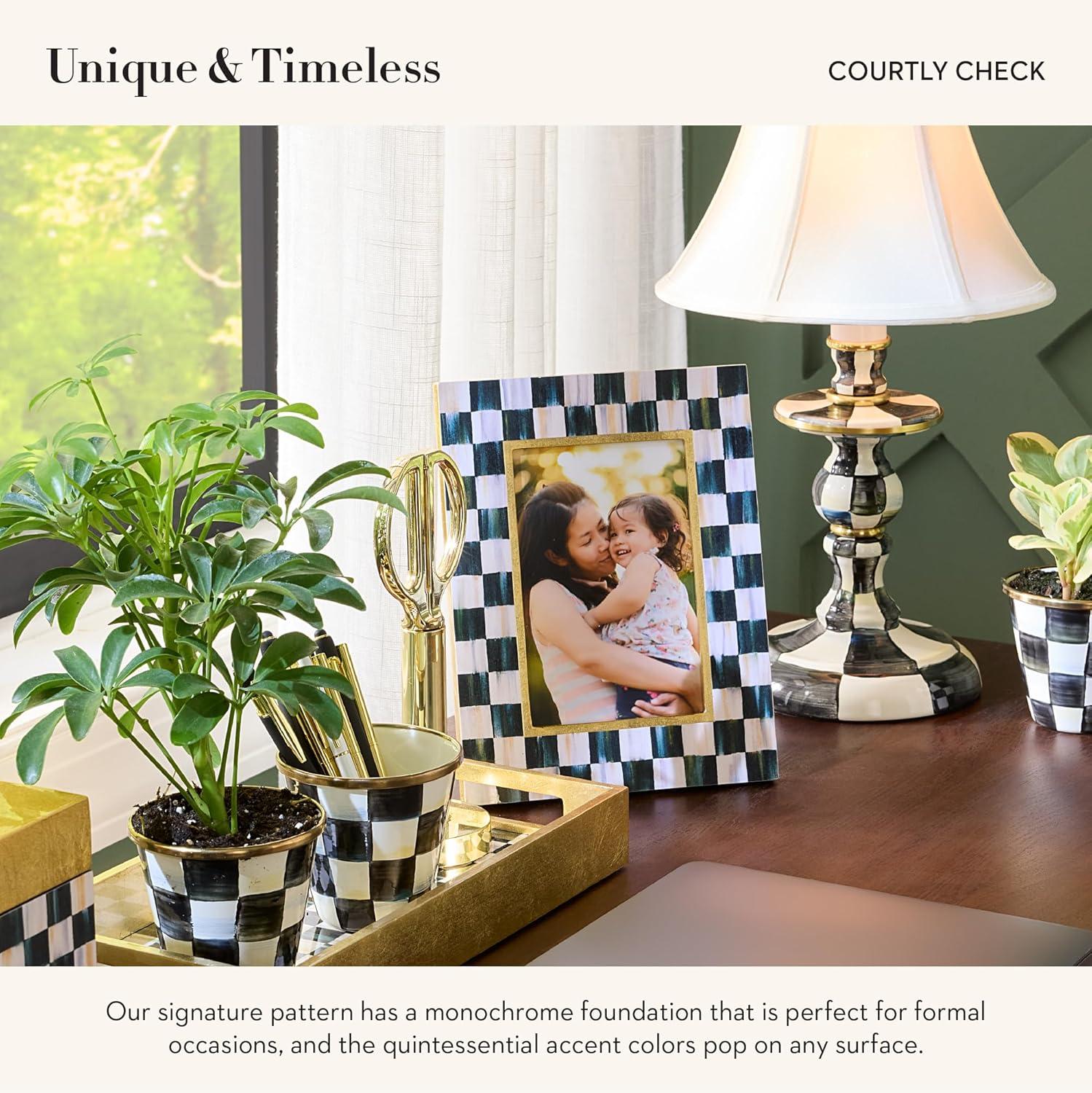 MacKenzie-Childs Sterling Check Plated 5"X7" Frame