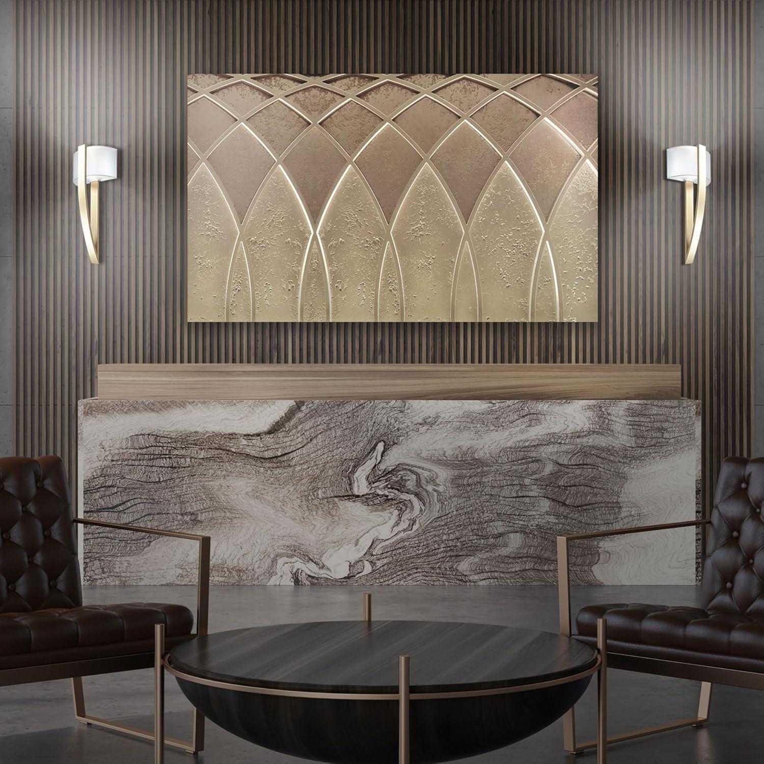 Curvana Aluminum LED Flush Mounted Sconce