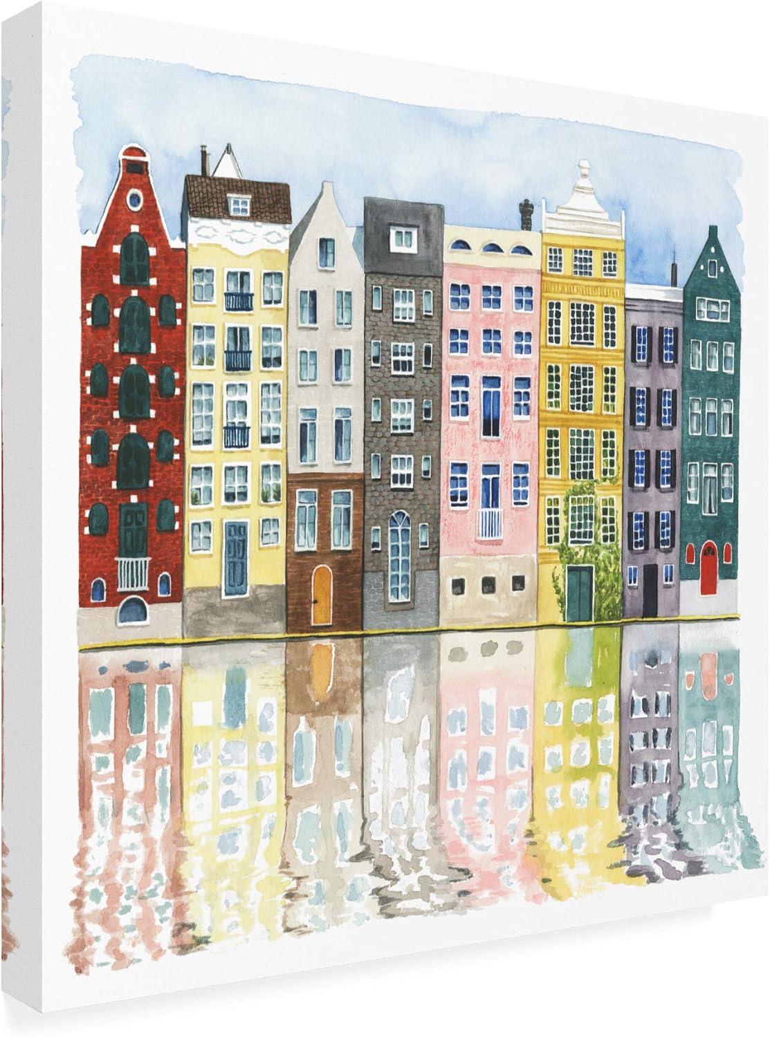 Trademark Fine Art - Grace Popp 'Neighborhood Ii' Canvas Art - 24x24