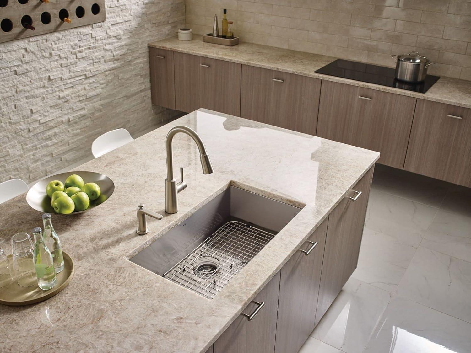 Prep 1800 Series Stainless Steel Undermount 31" x 18" Single Bowl Kitchen Sink