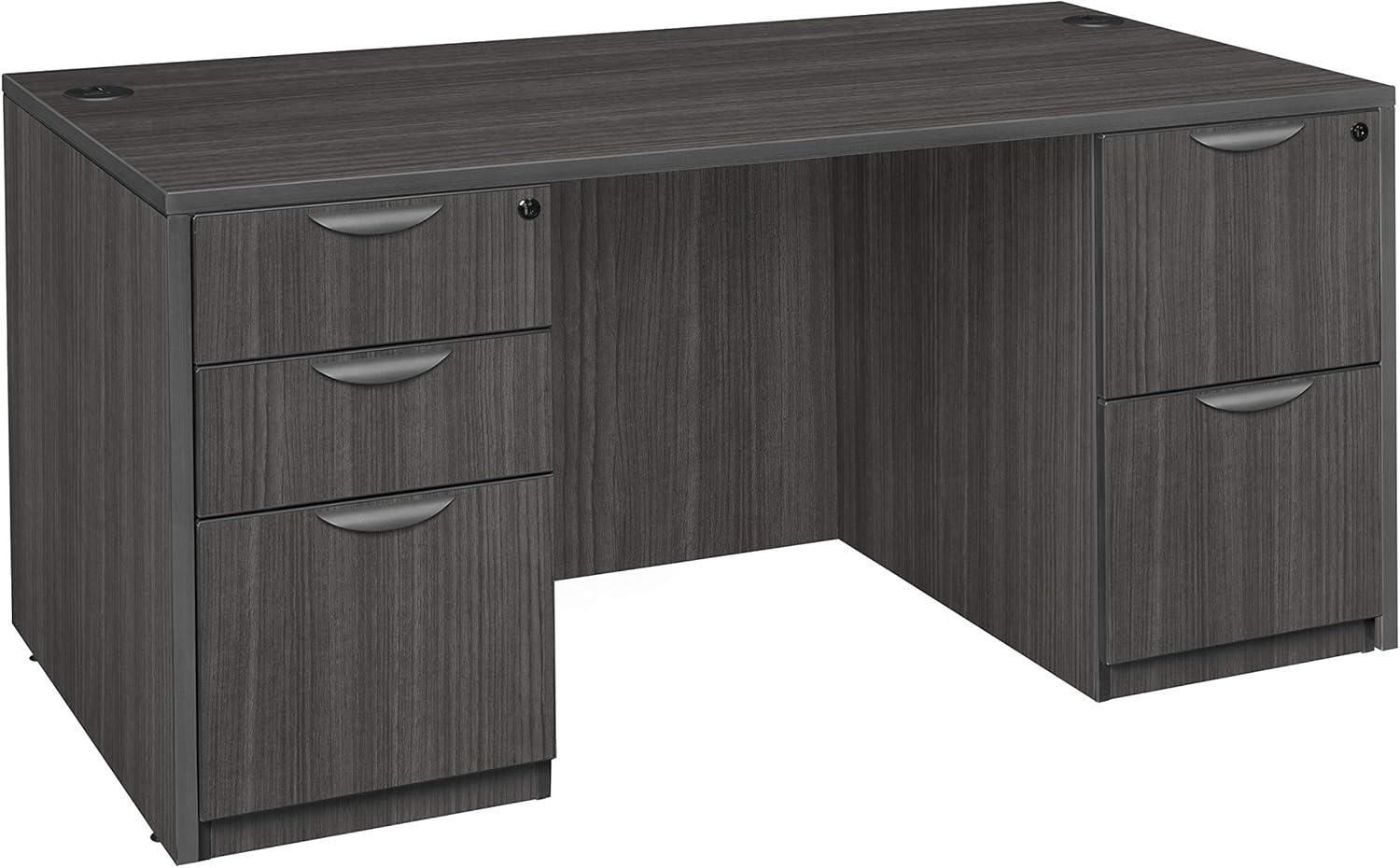 Regency Legacy Office Desk with Double Full Pedestal