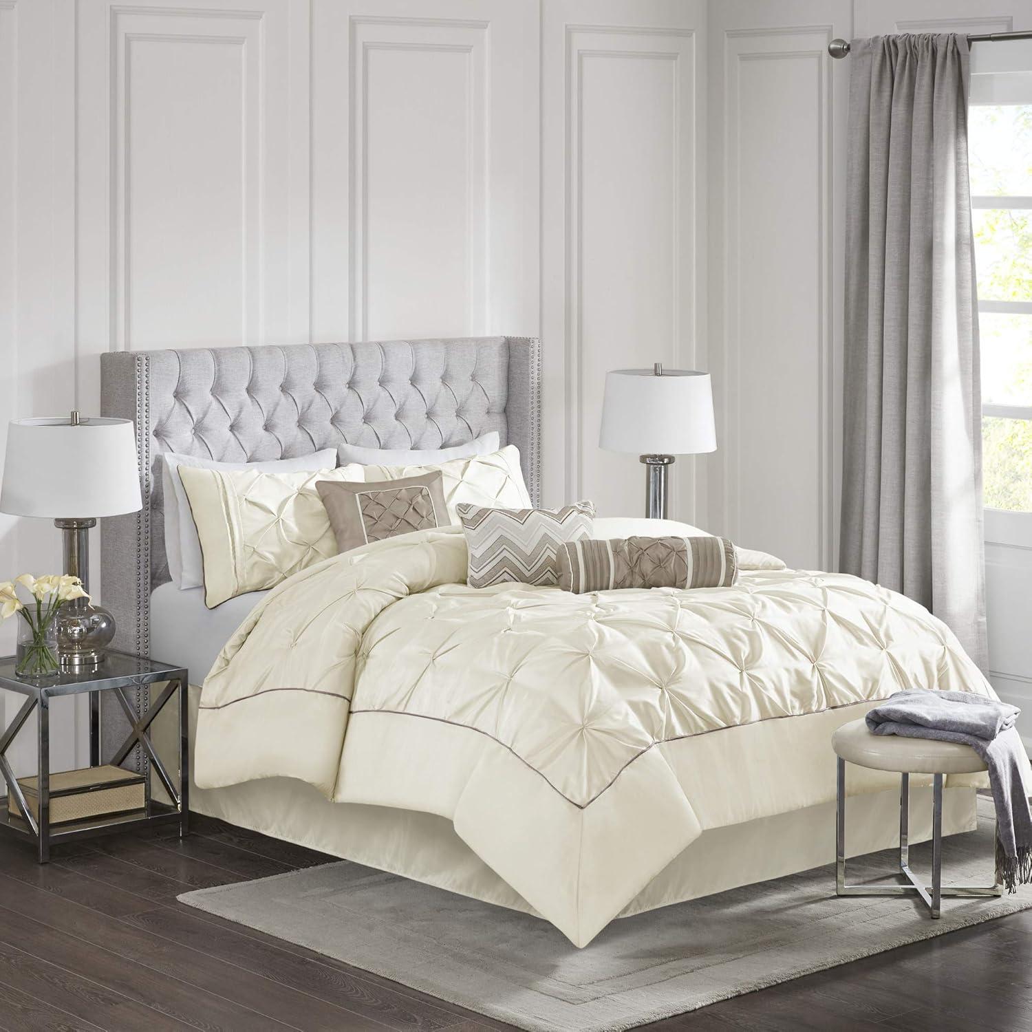 Madison Park Laurel 7 Piece Tufted Comforter Set