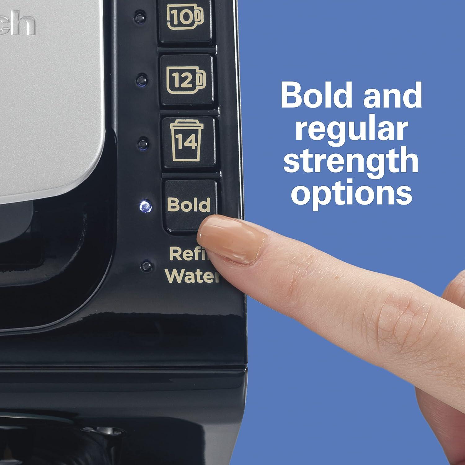 Hamilton Beach Single-Serve Coffee Maker 49901: K-Cup Compatible, 6 Cup Capacity, 1400W, Black, Electric