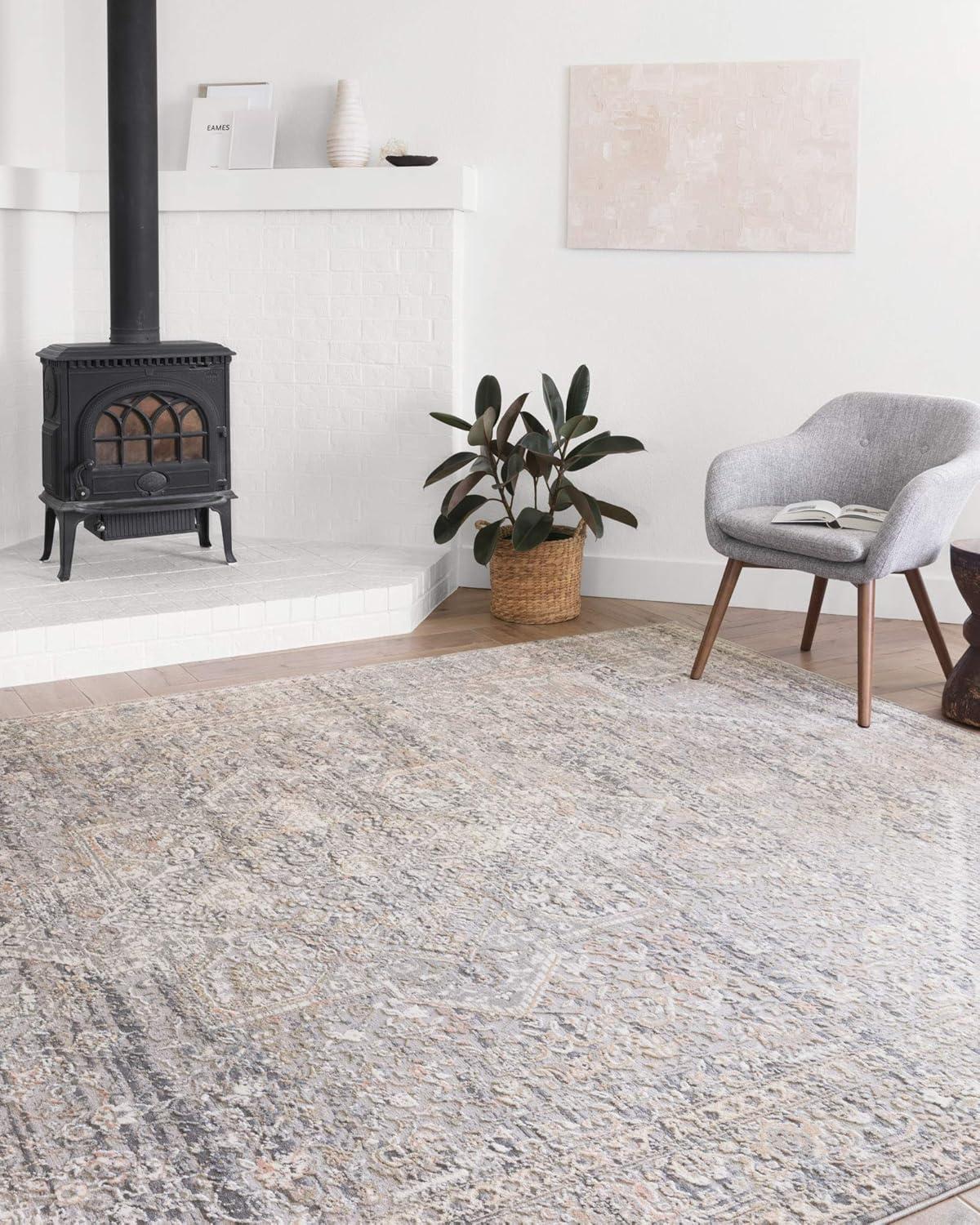 Loloi II Lucia Oriental Grey / Sunset Area Rug