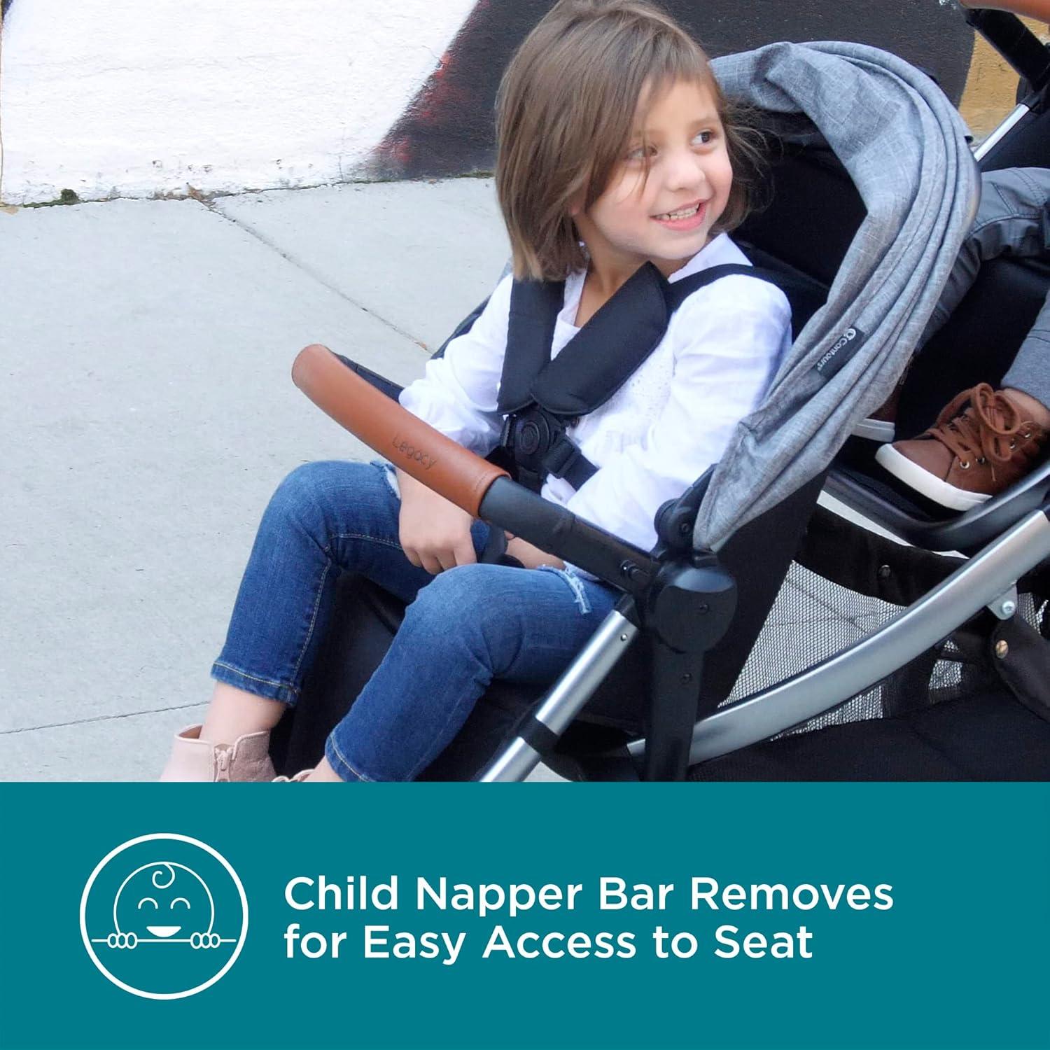 Contours Legacy Single to Double Convertible Stroller - Gray