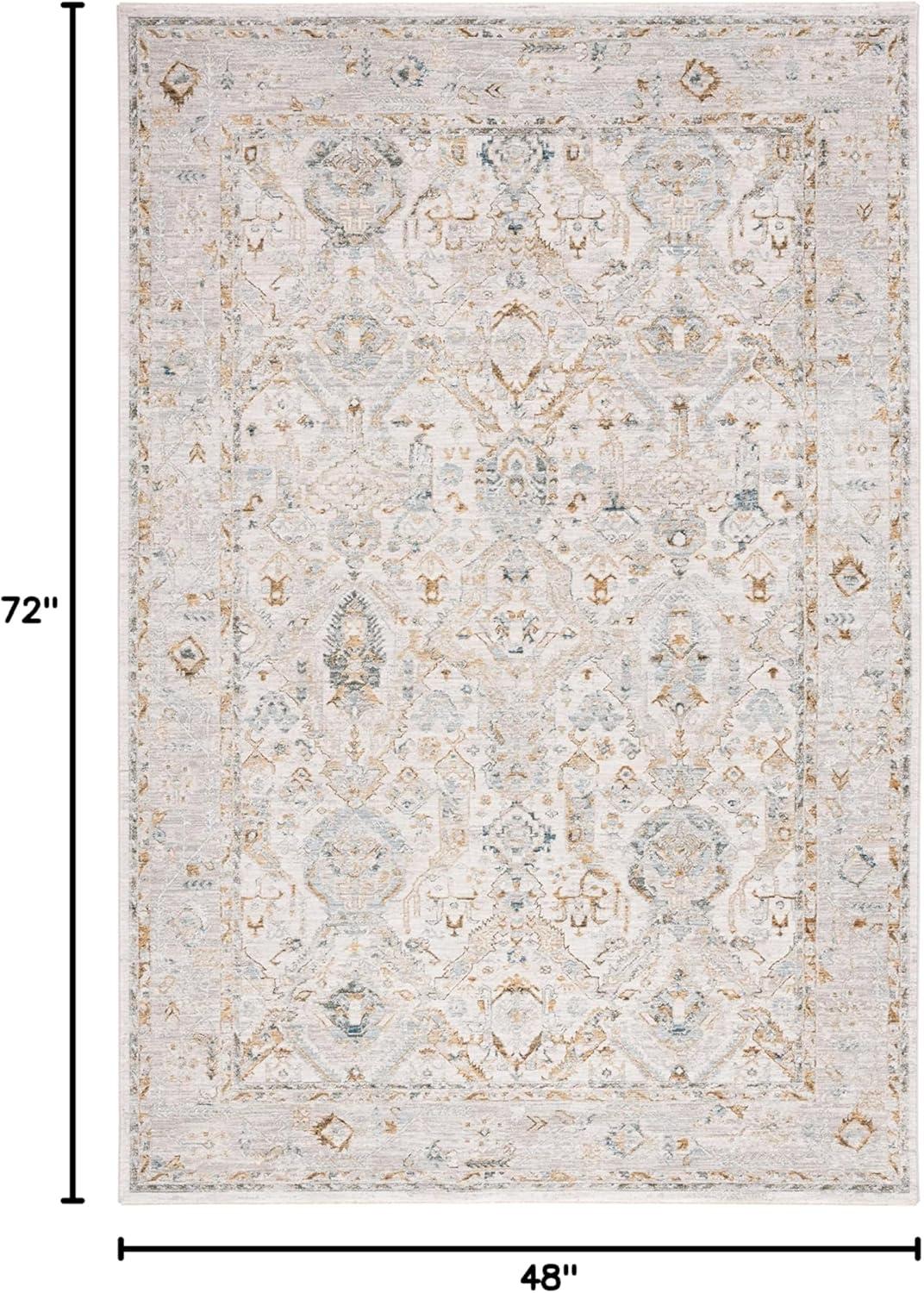 Hamilton HLT100 Power Loomed Area Rug - Gray/Blue - 4'x6' - Safavieh.