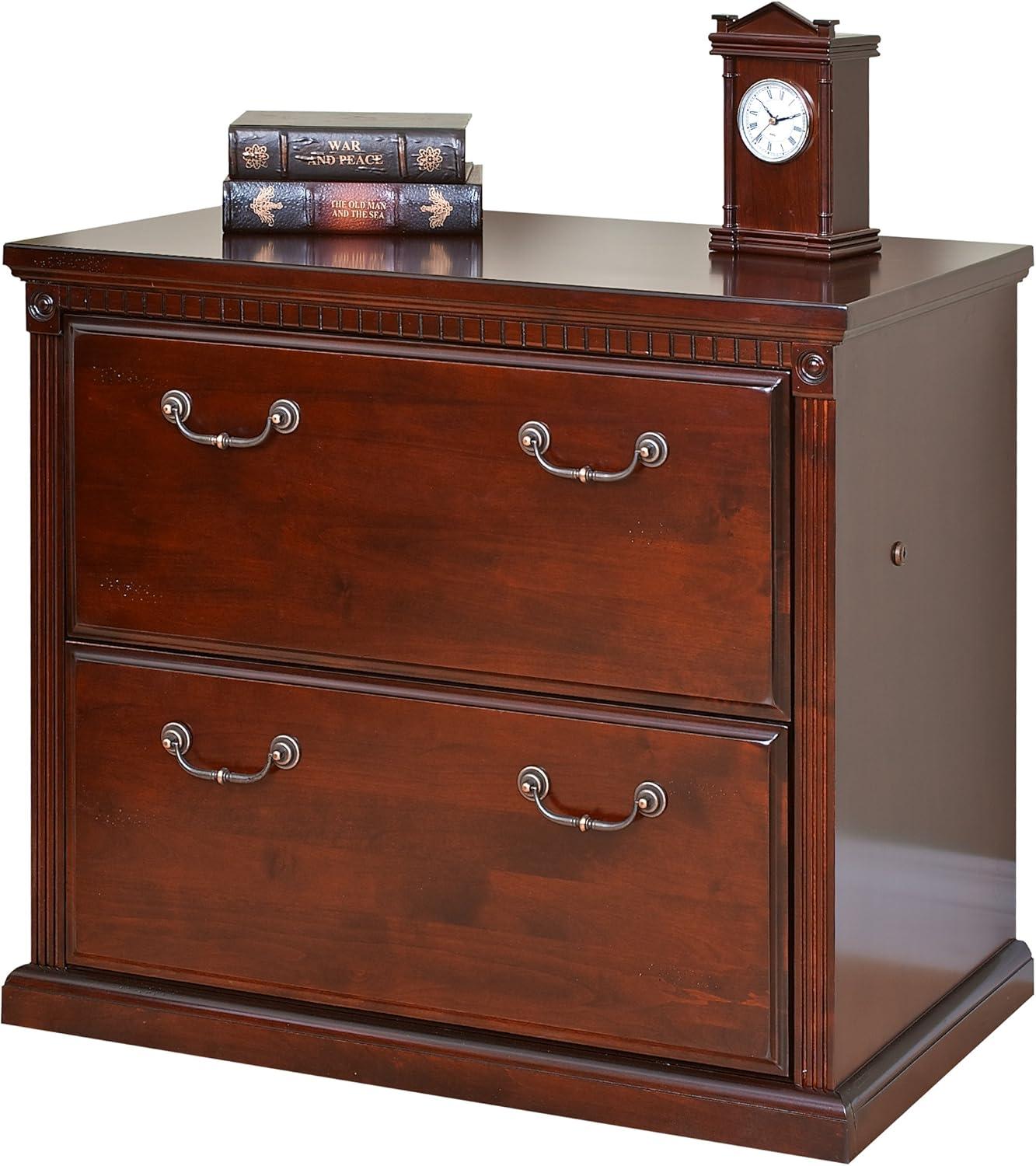 Huntington Cherry 2-Drawer Lockable Lateral File Cabinet