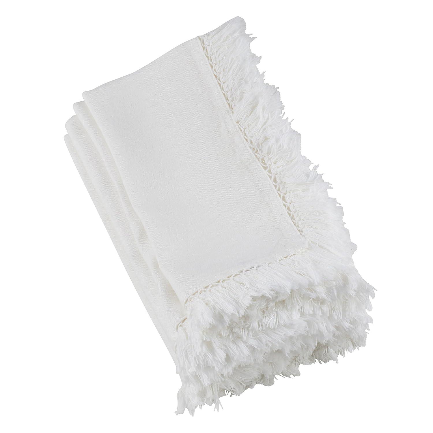 Refined Rustic Fringe Edge 20" Napkin (Set of 4)