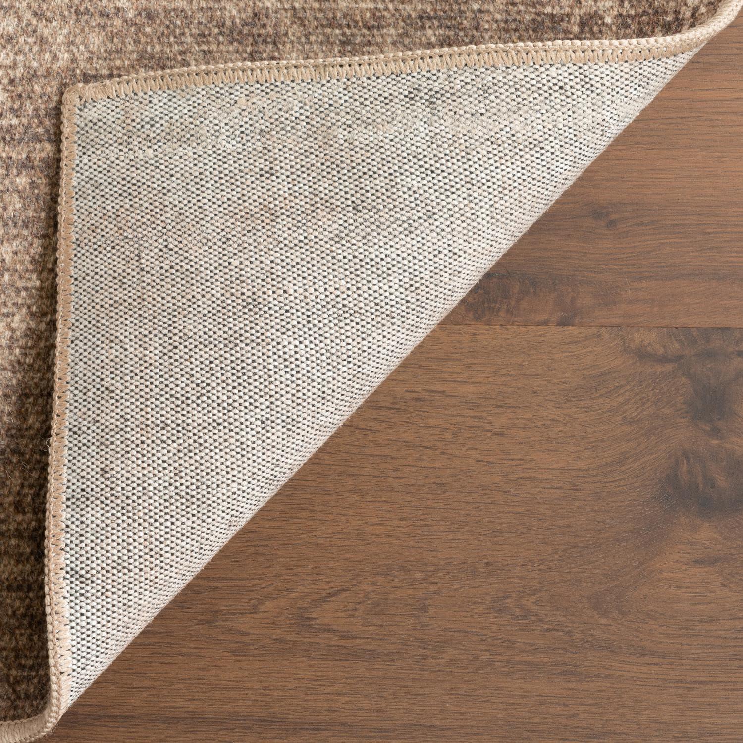 Nuloom Damira Solid Machine Washable Indoor Area Rug, 4' x 6', Brown