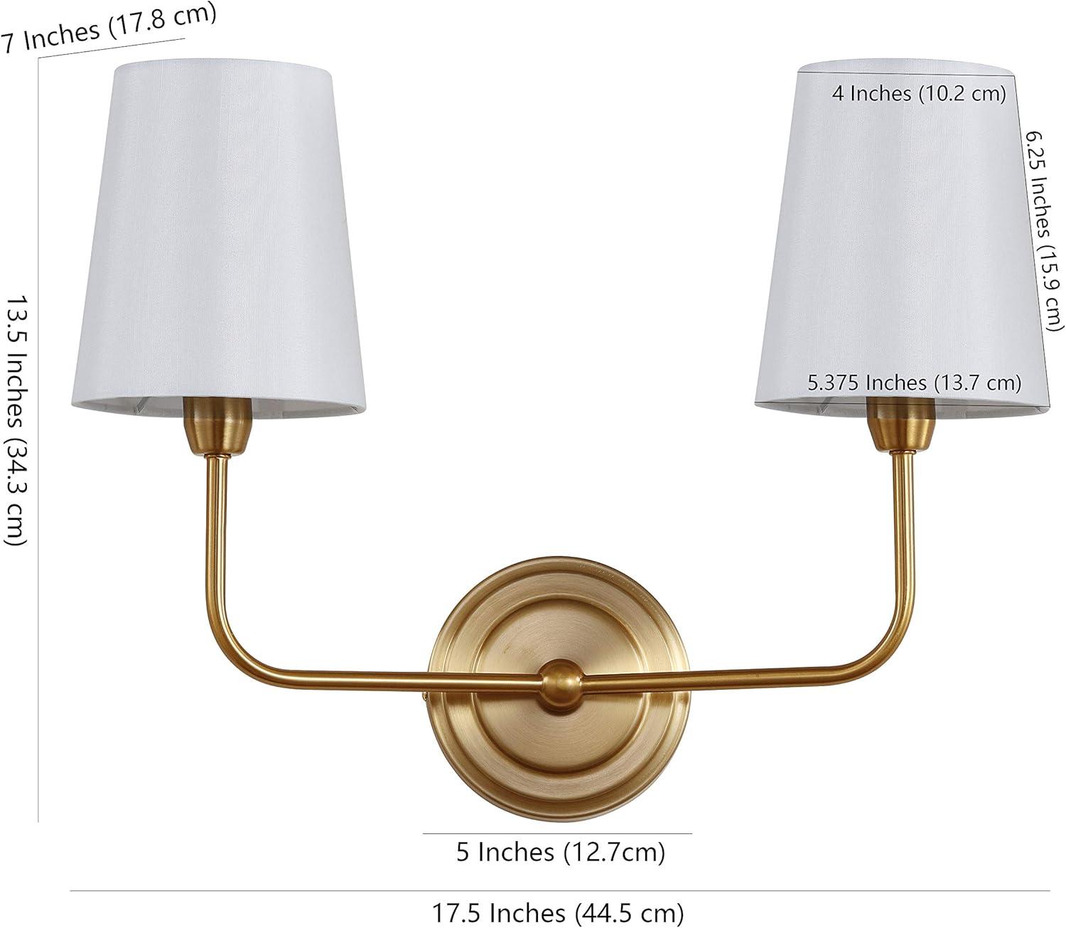 Ezra Brass Gold Adjustable Arm Wall Sconce