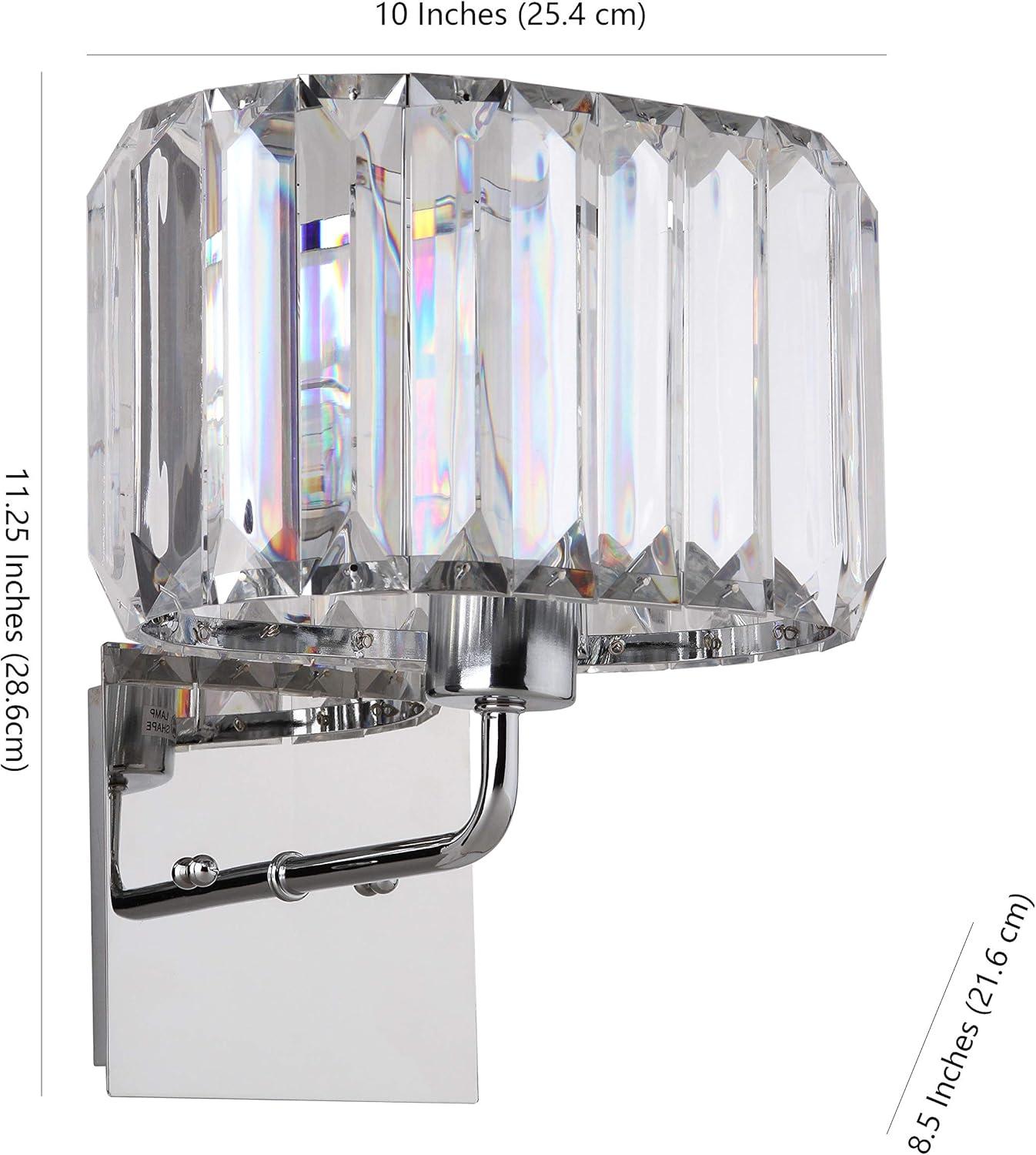 Athena Wall Lamp (Set of 2) - LIT4485 - Chrome - Safavieh