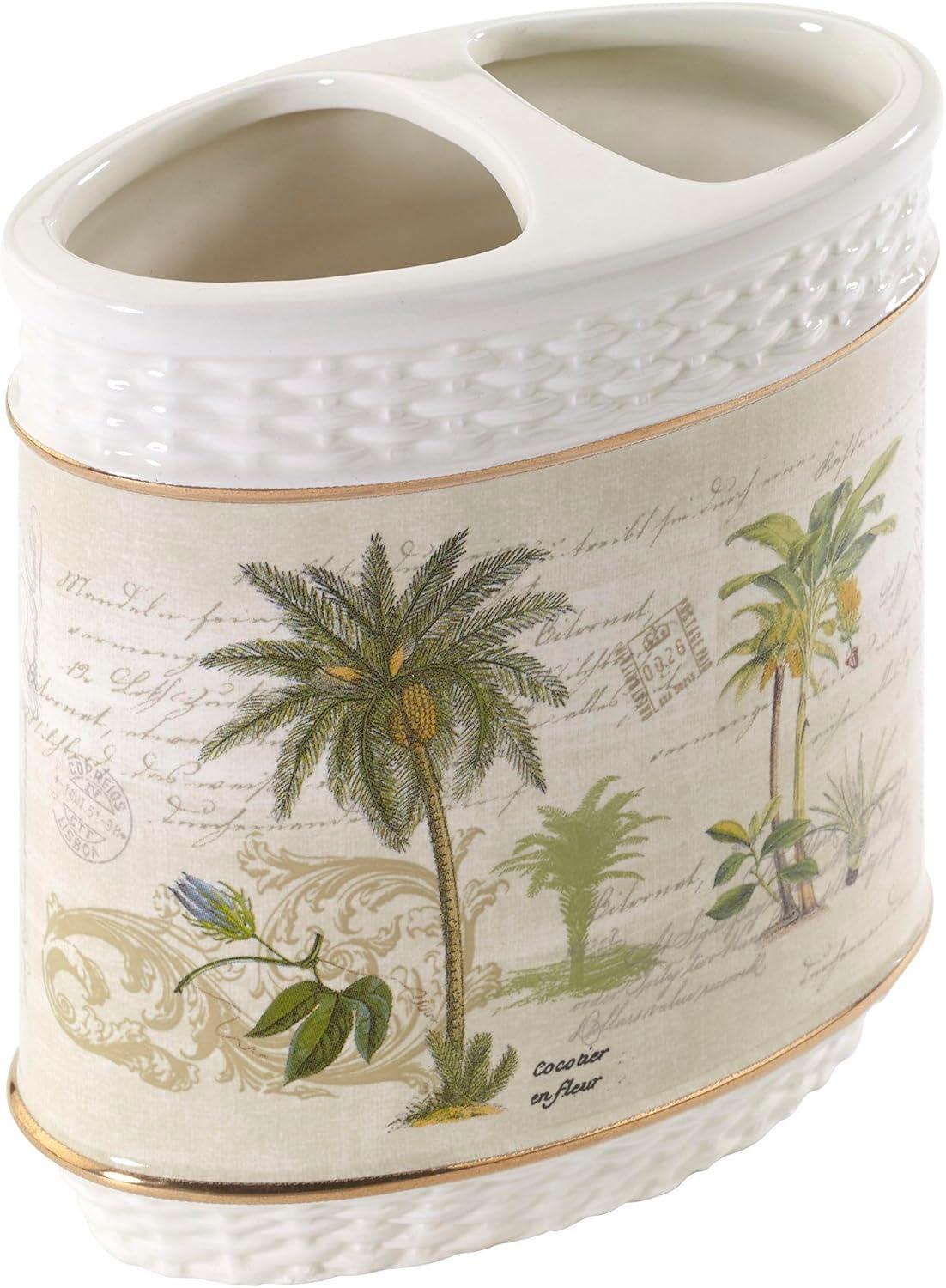 Colony Palm Toothbrush Holder Ivory