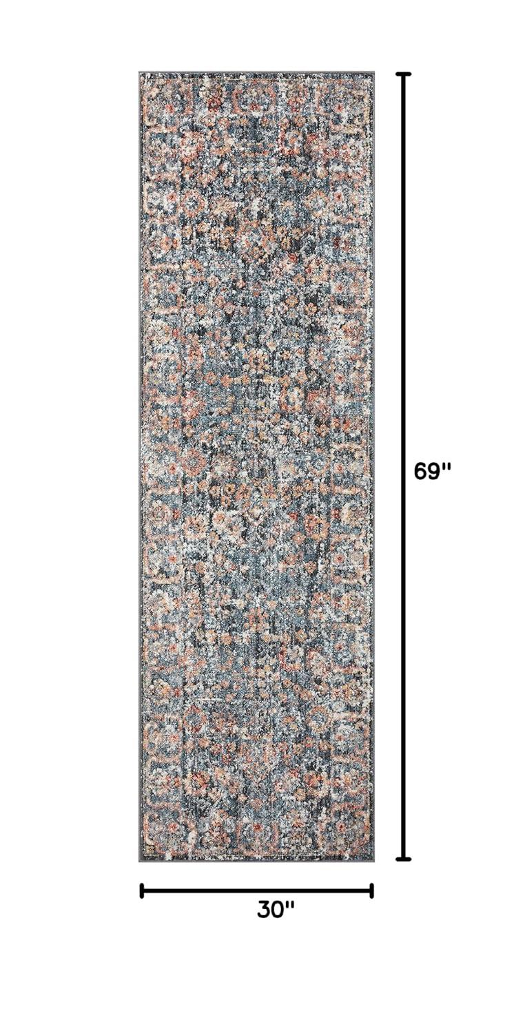 CSN-05 Blue / Multi - 2-6" x 4-0"