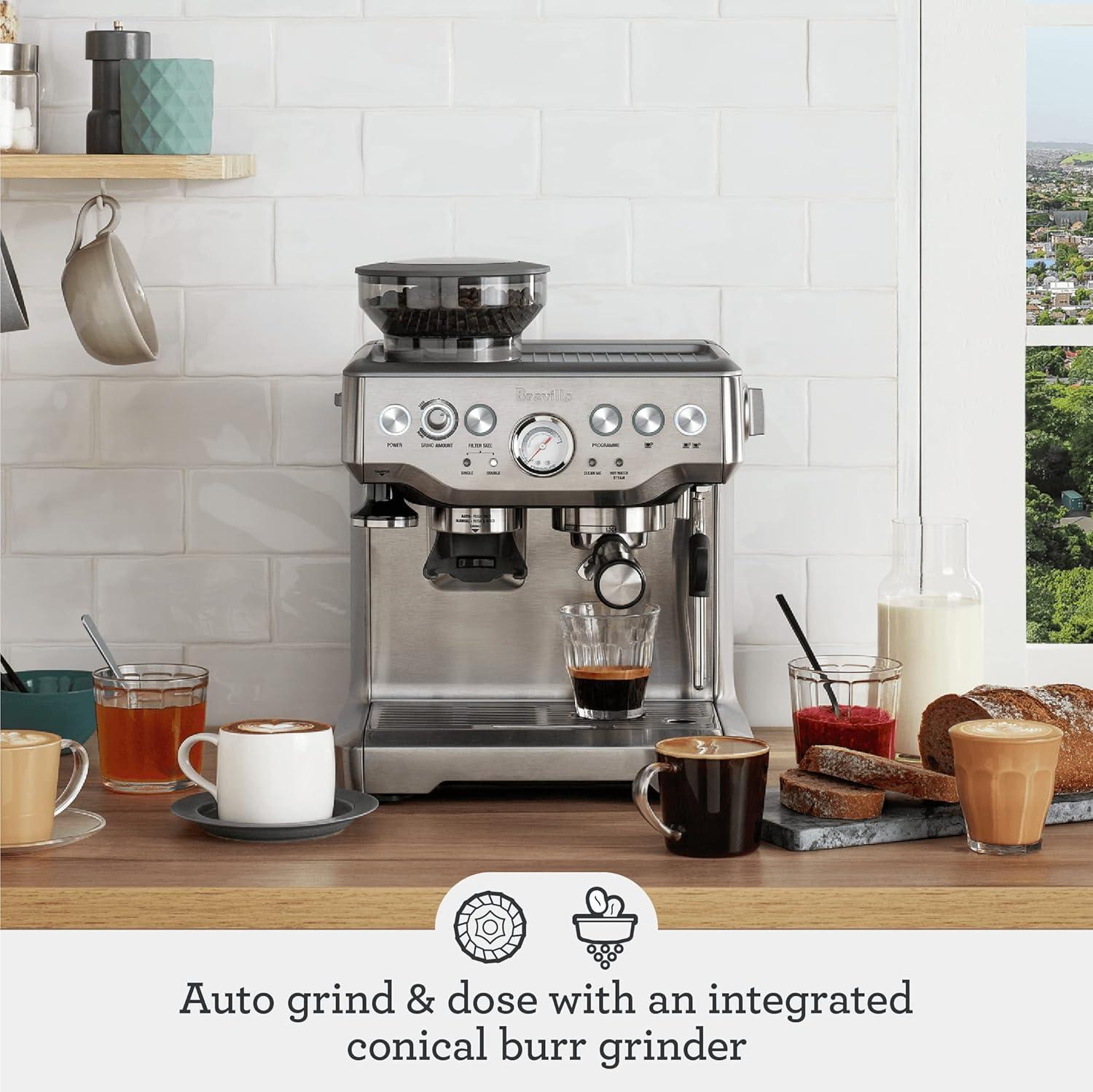 Breville BES870BSXL The Barista Express Coffee Machine (Black Sesame)